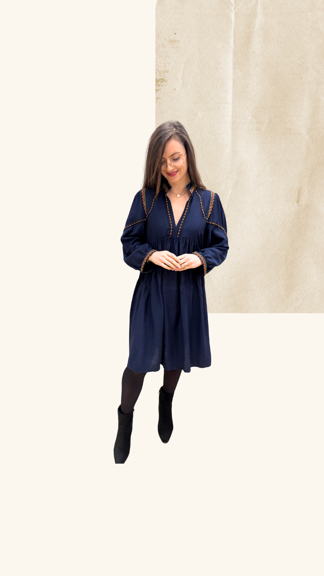 Robe Honorine marine