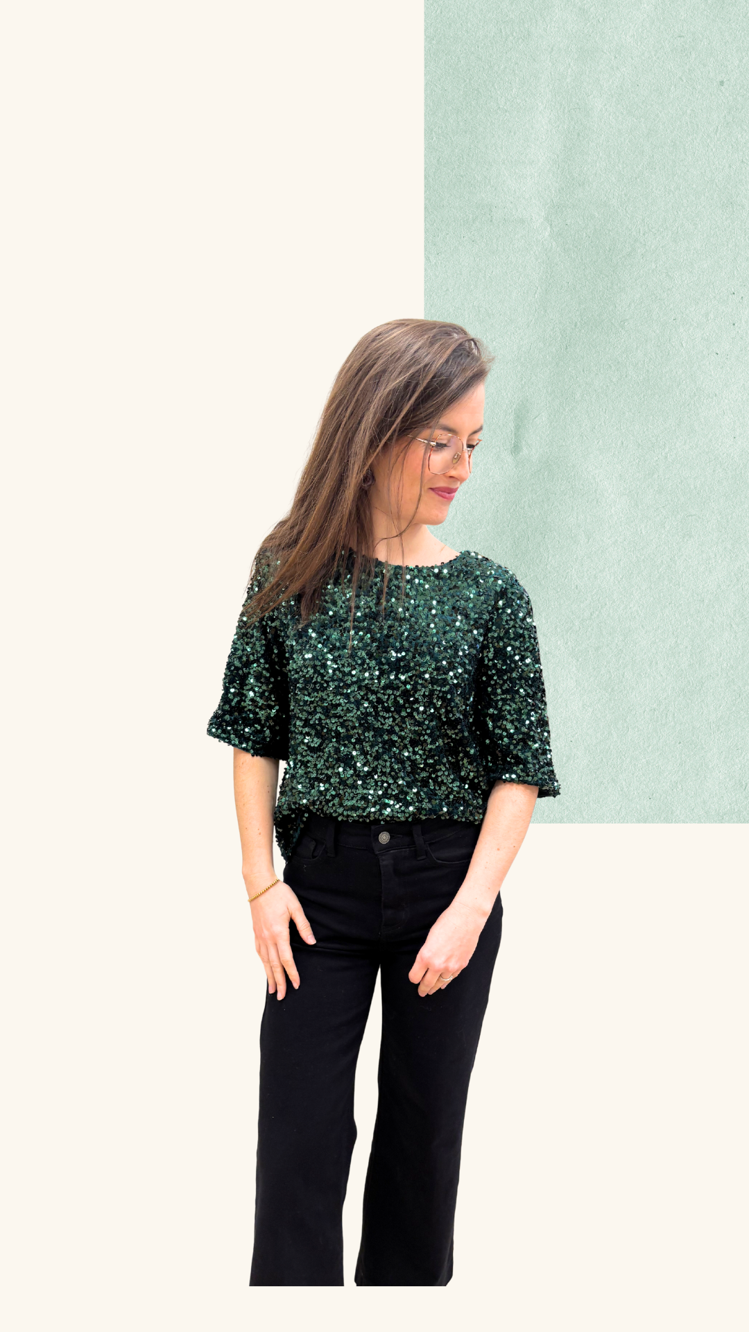 T-shirt Athéna vert