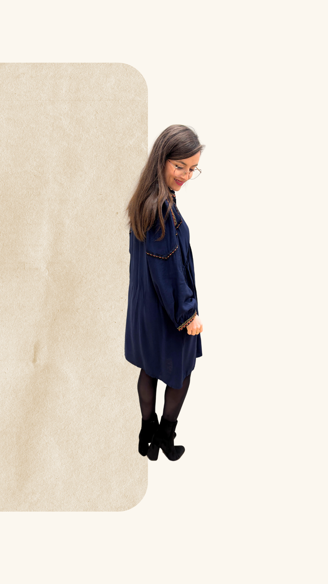 Robe Honorine marine