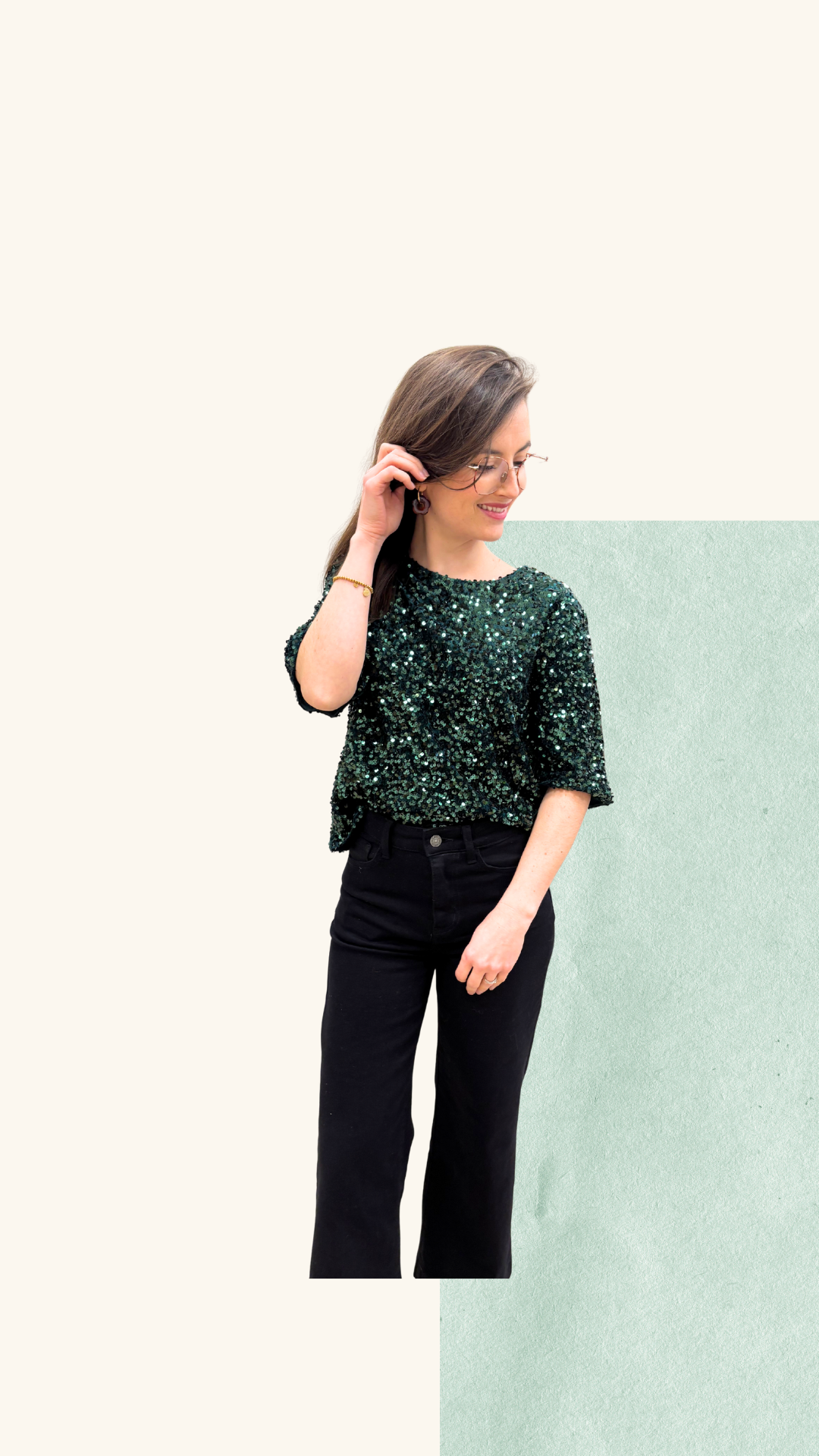 T-shirt Athéna vert