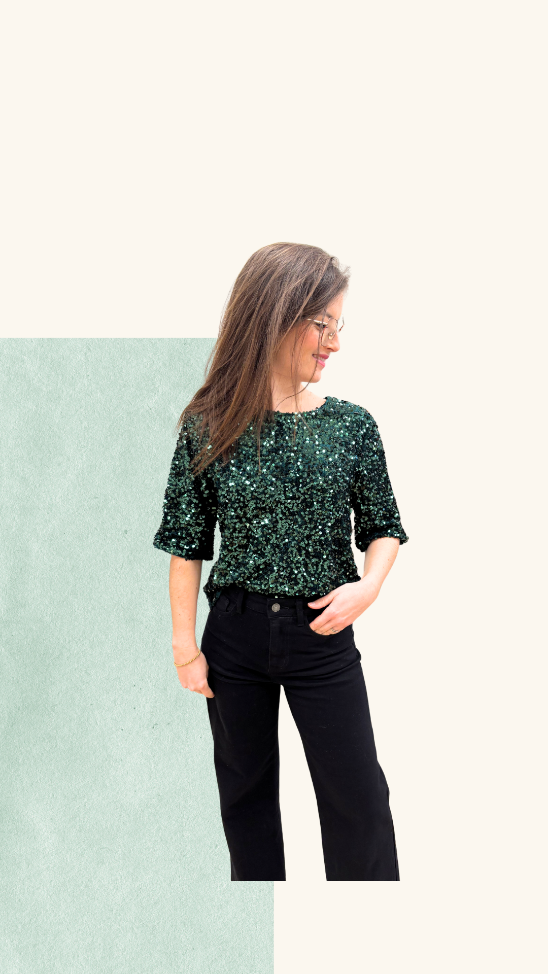 T-shirt Athéna vert