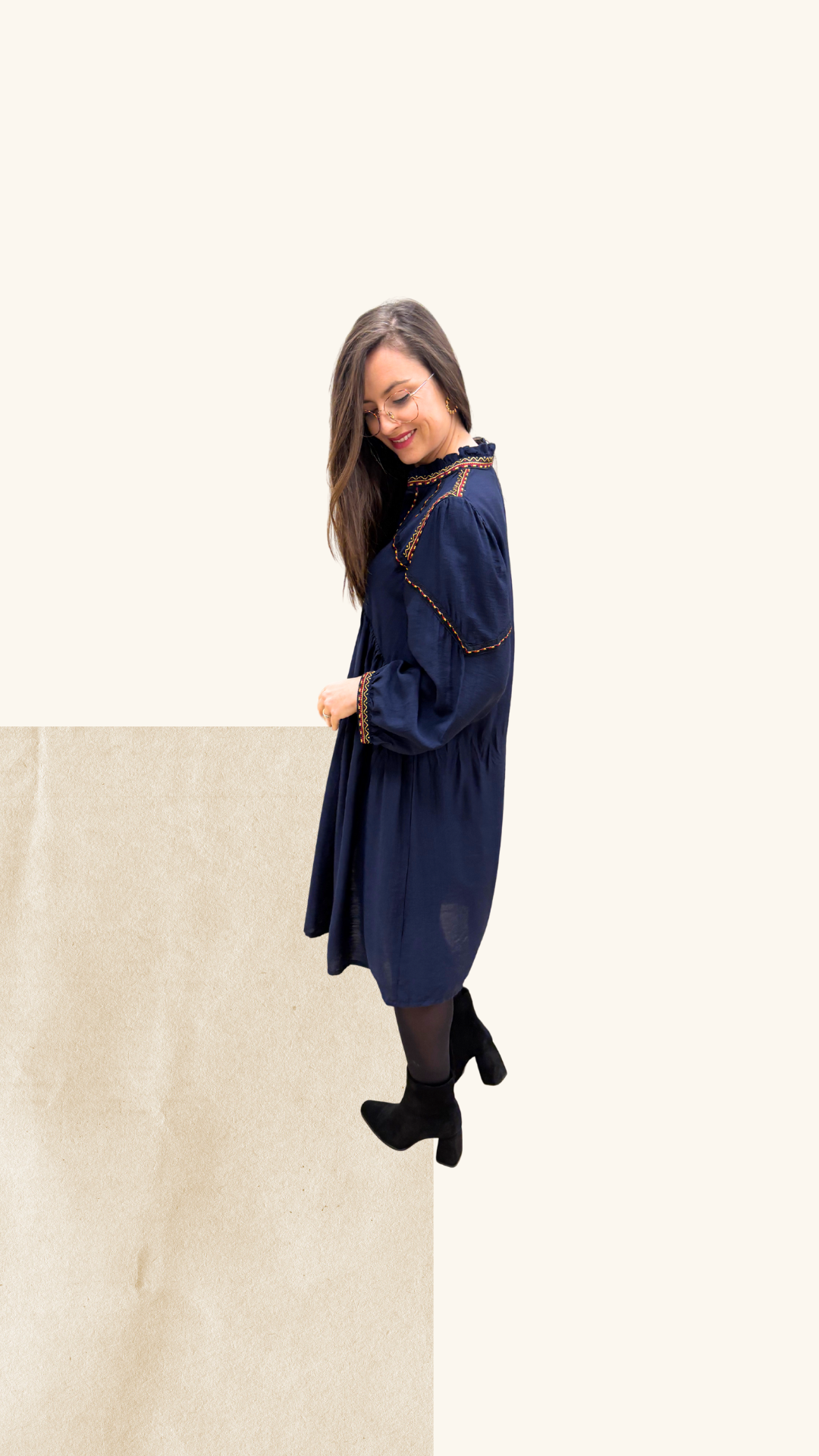 Robe Honorine marine