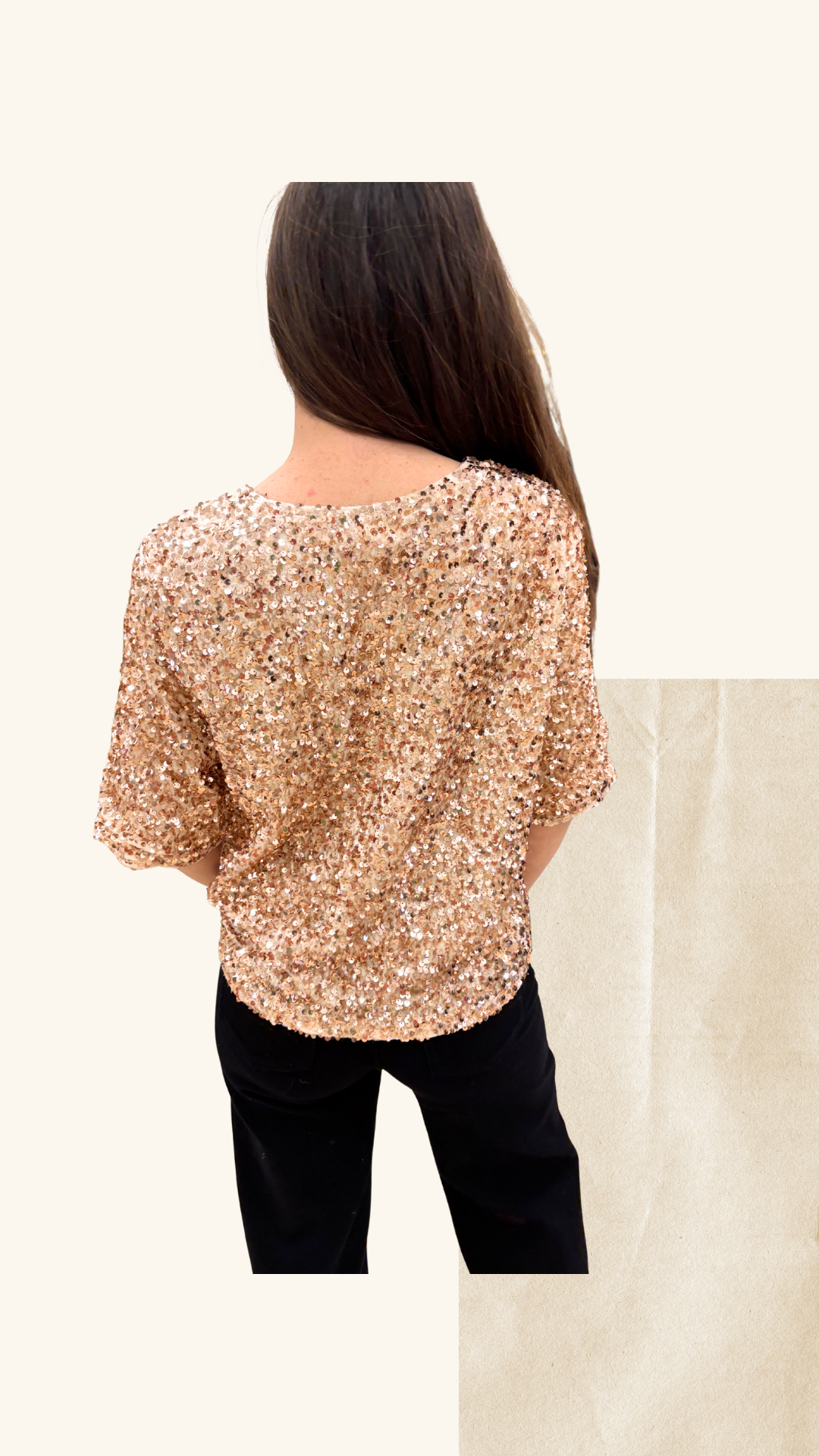 T-shirt Athéna doré