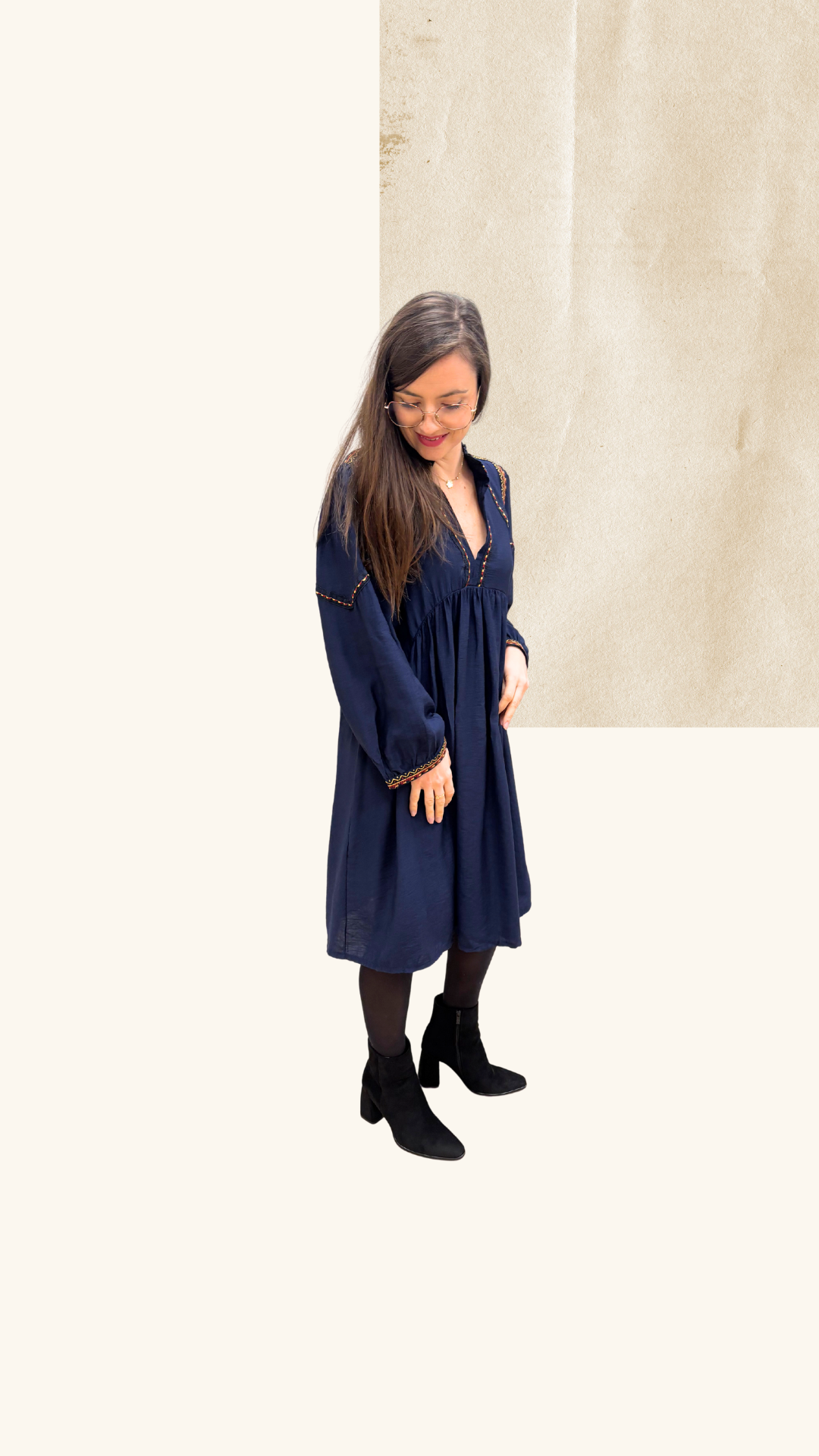 Robe Honorine marine