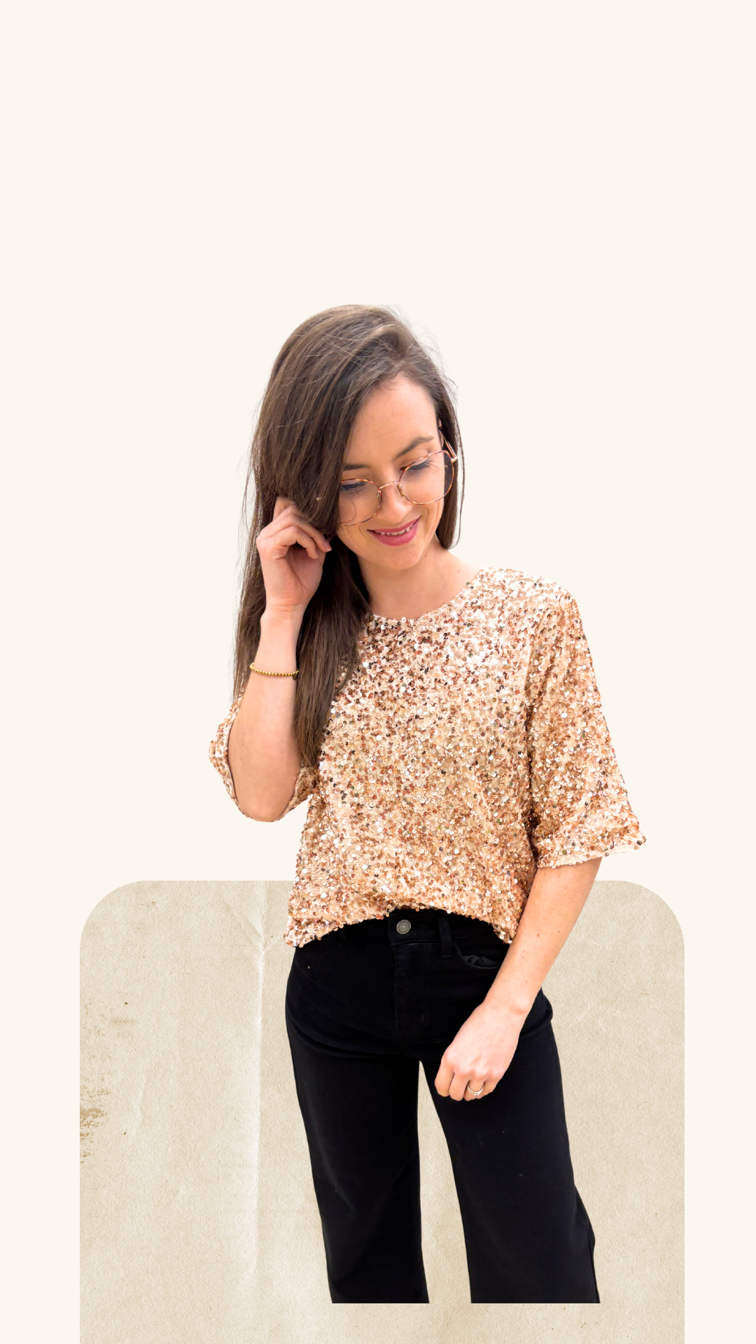 T-shirt Athéna doré