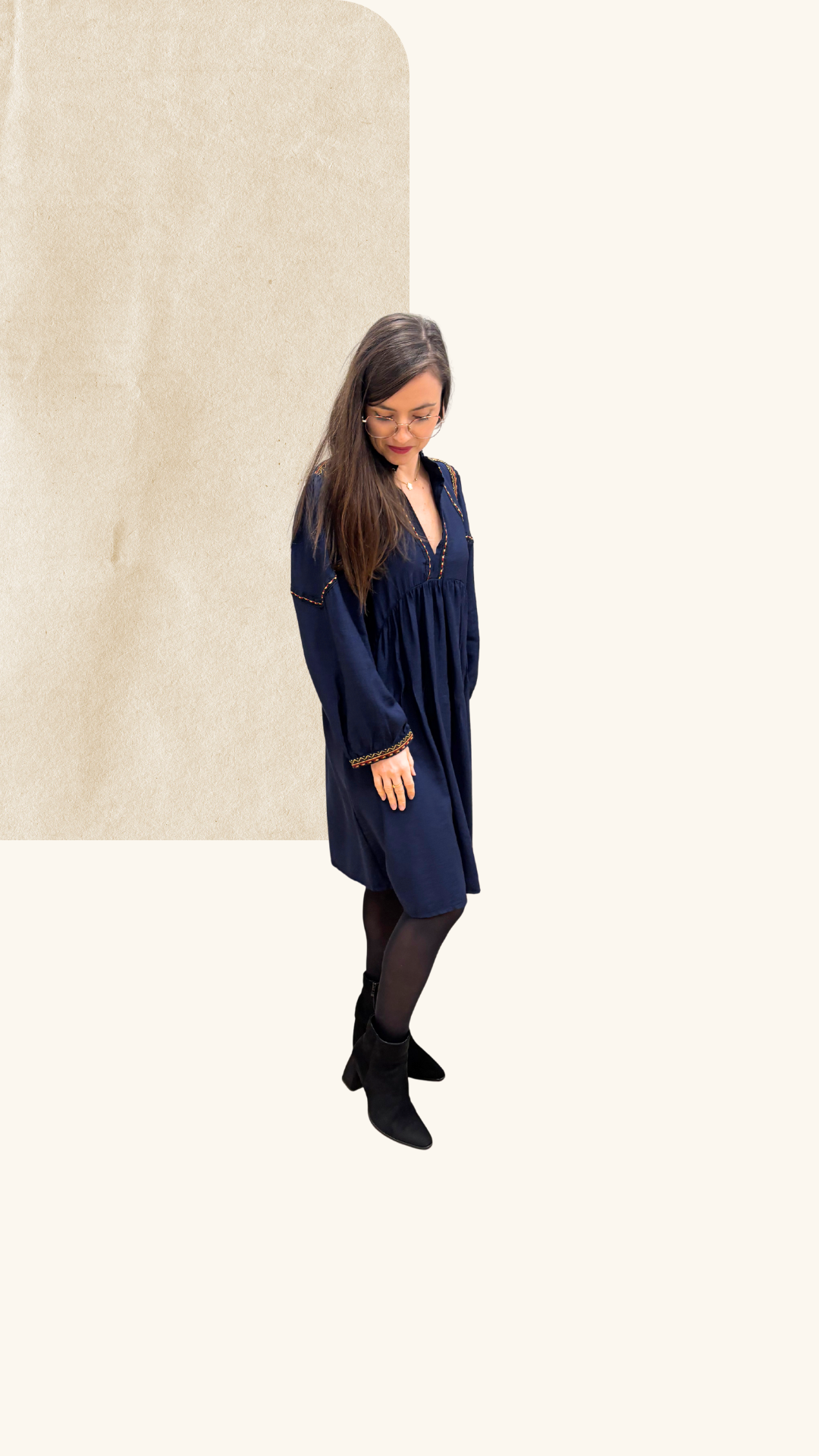 Robe Honorine marine