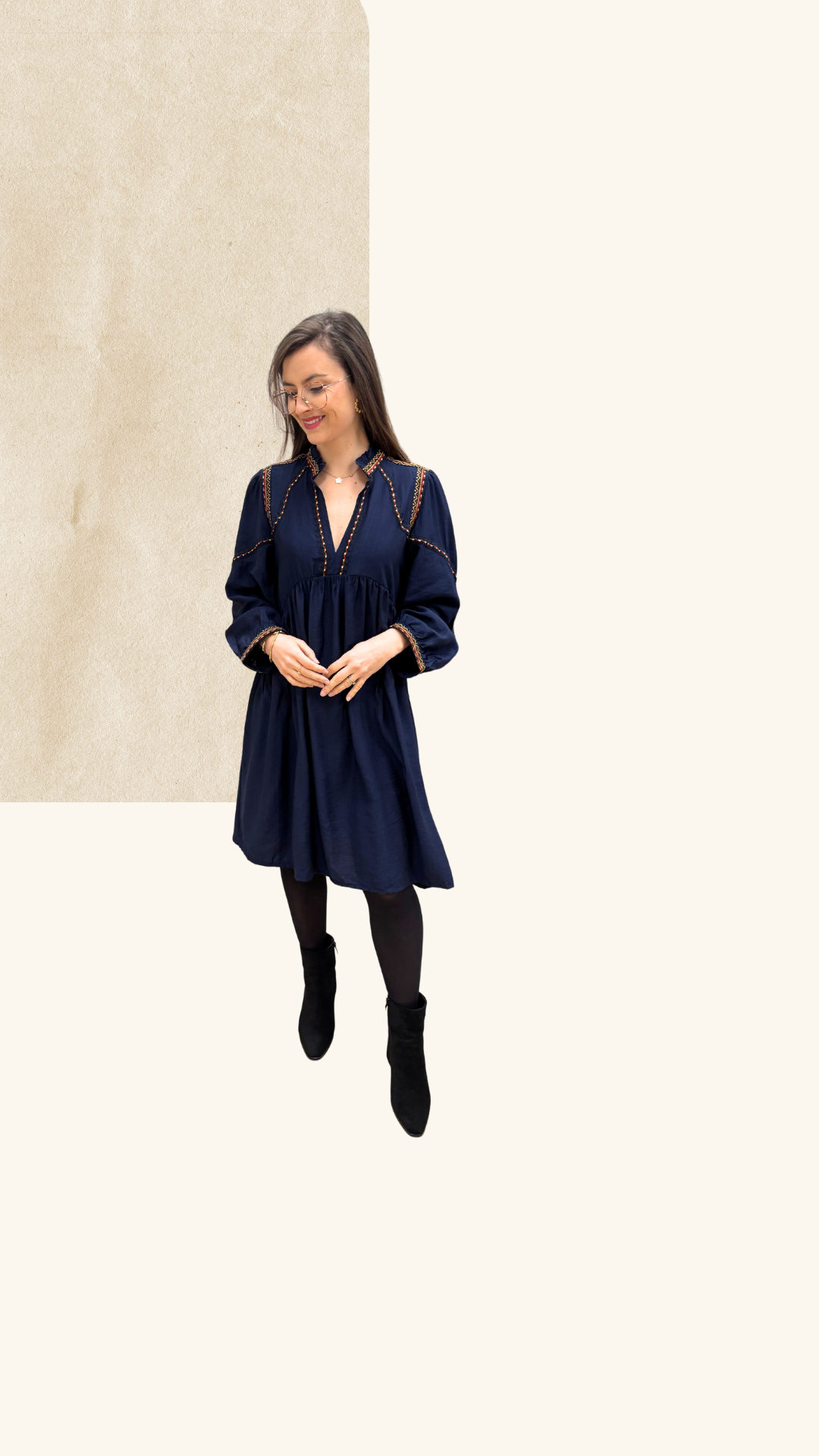 Robe Honorine marine