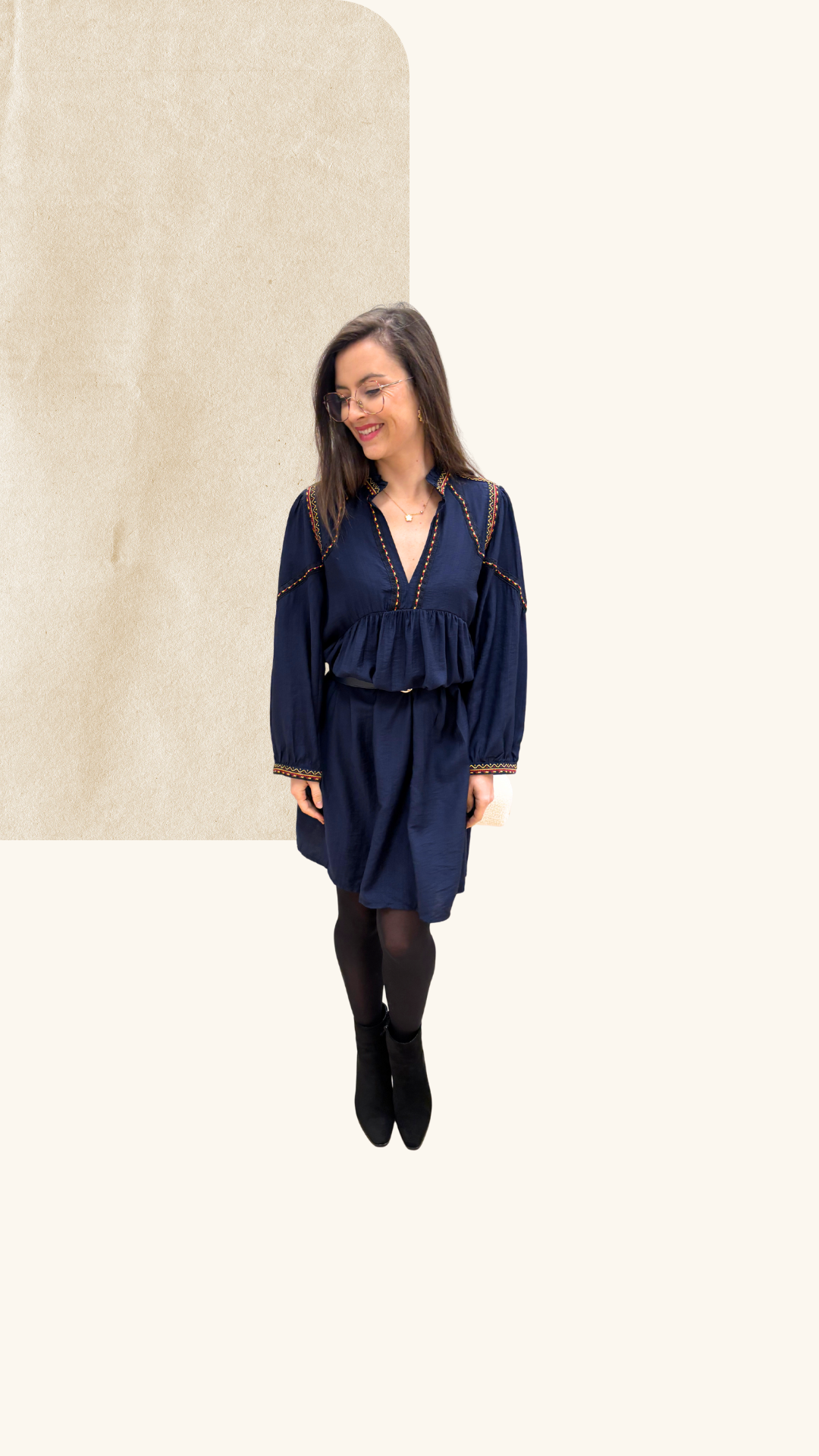 Robe Honorine marine