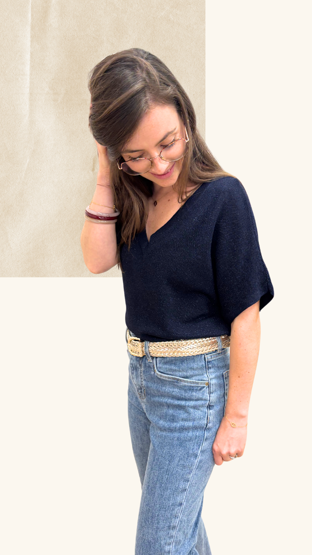 T-shirt Adriana marine