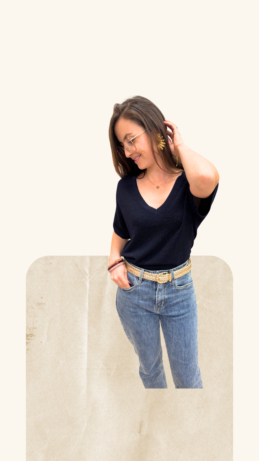 T-shirt Adriana marine