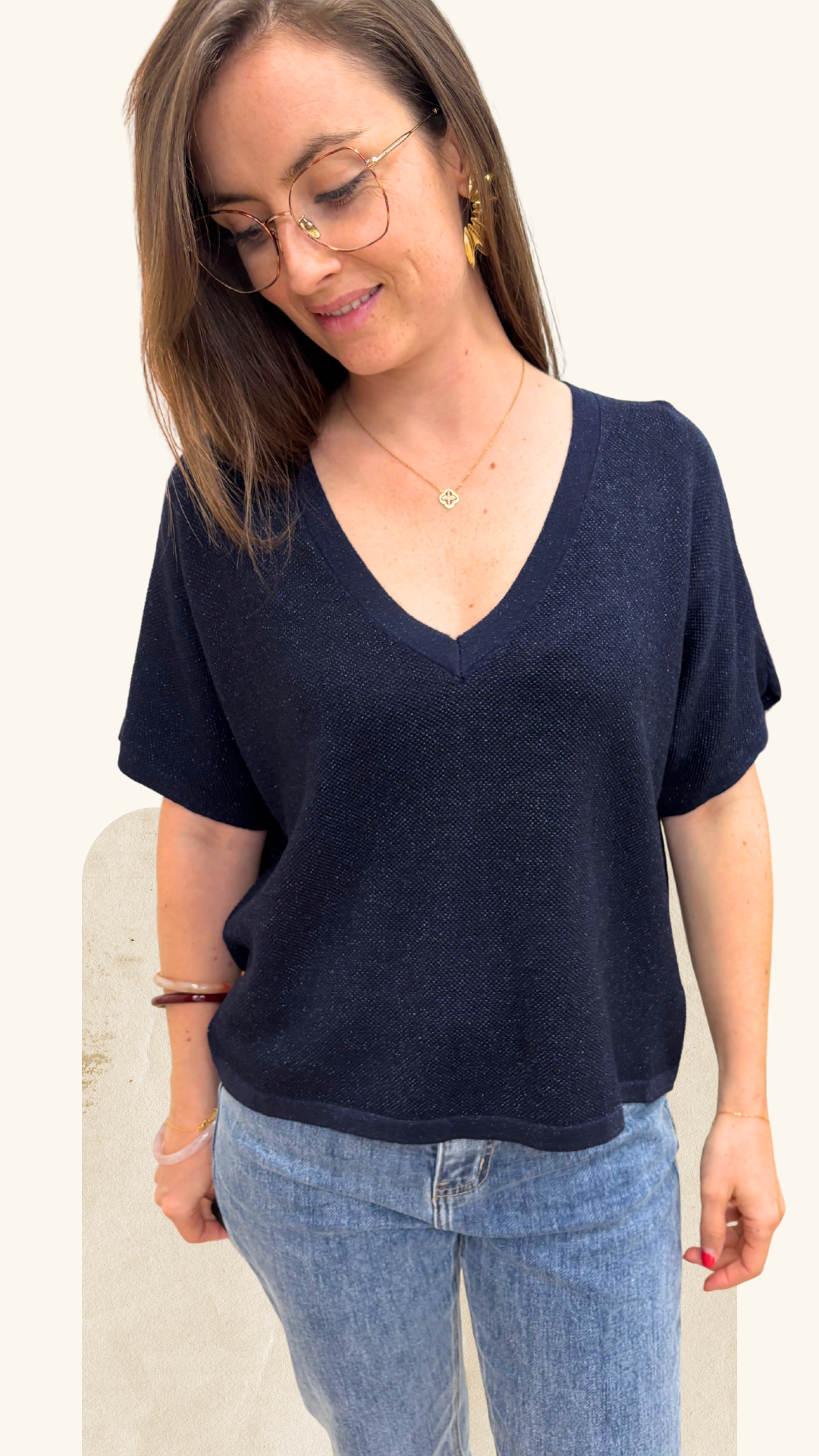 T-shirt Adriana marine