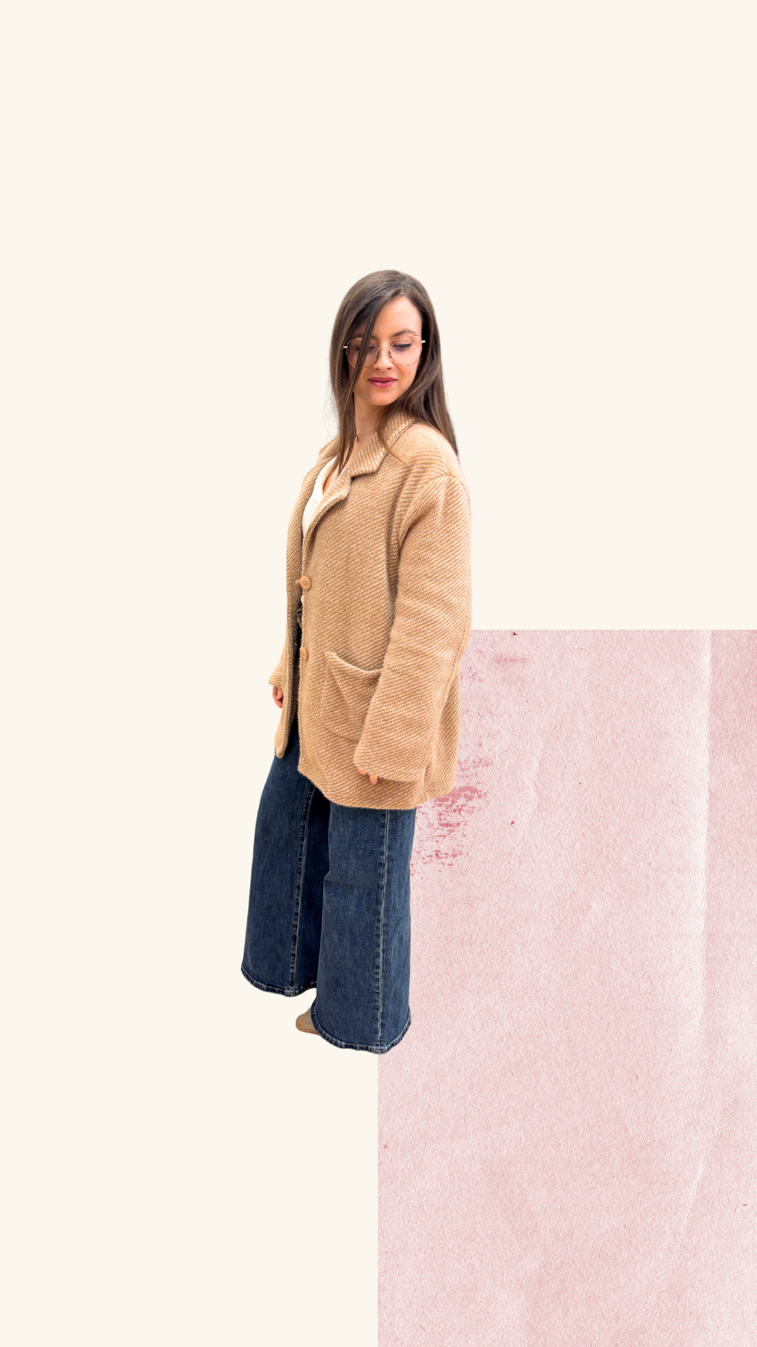 Veste Simone laine beige