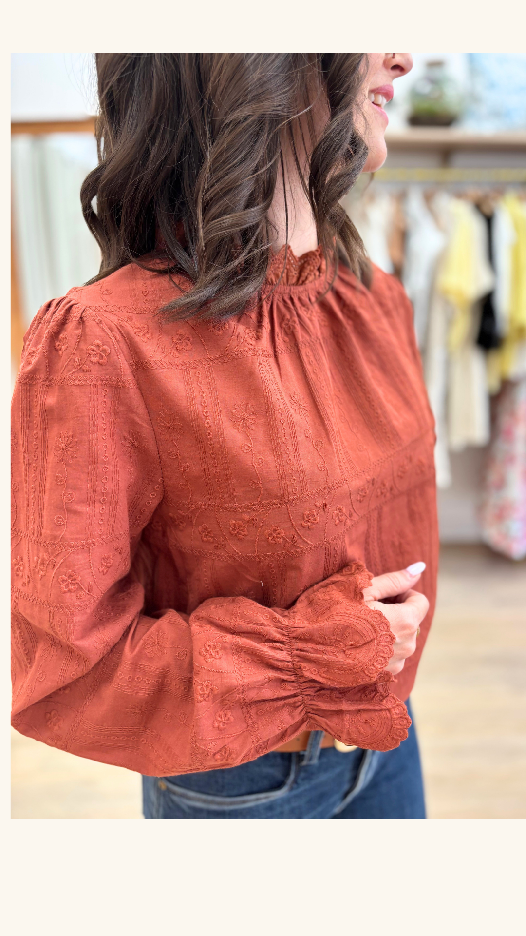 Blouse Mona brun