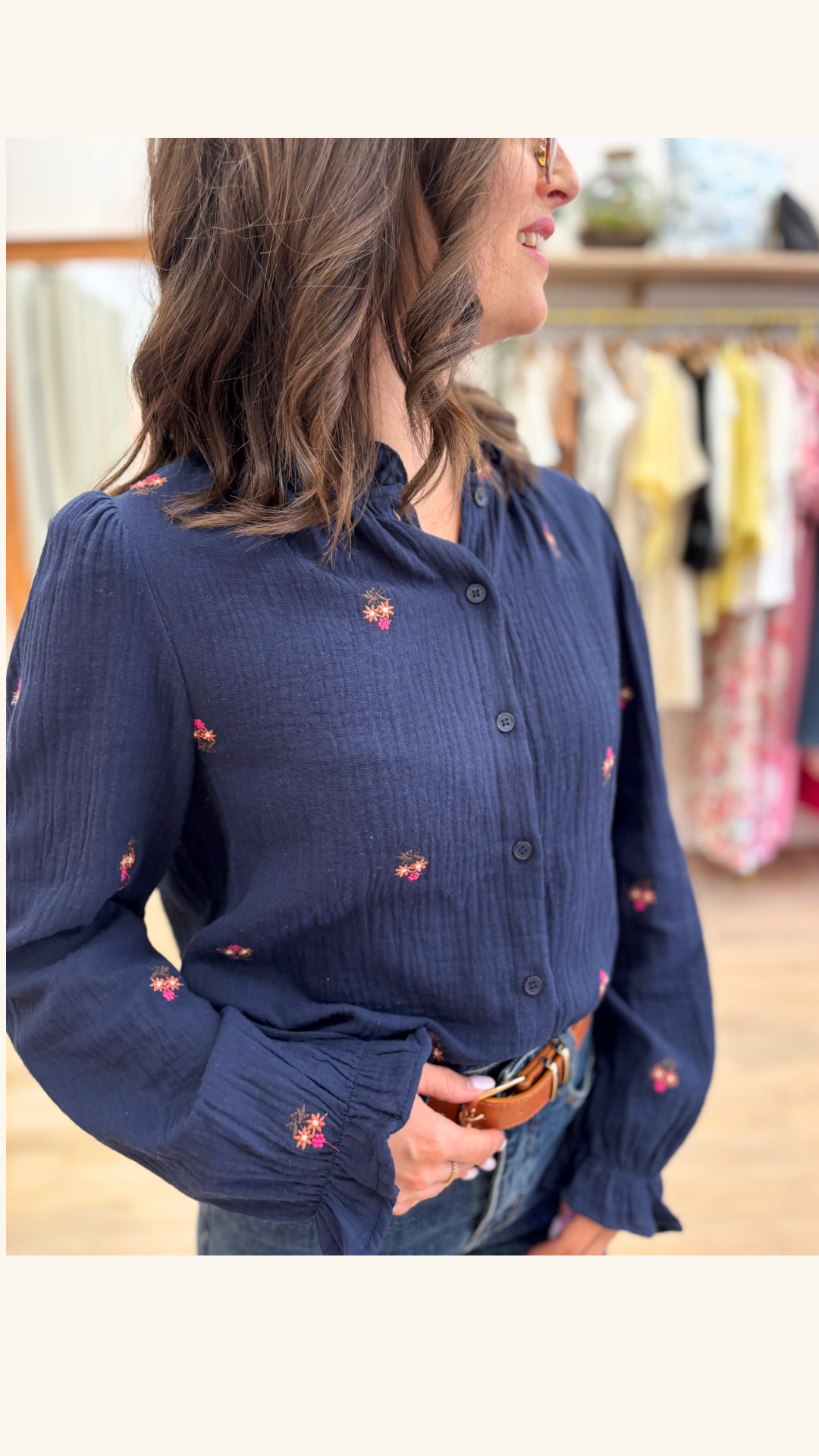 Chemise Laurence bleu