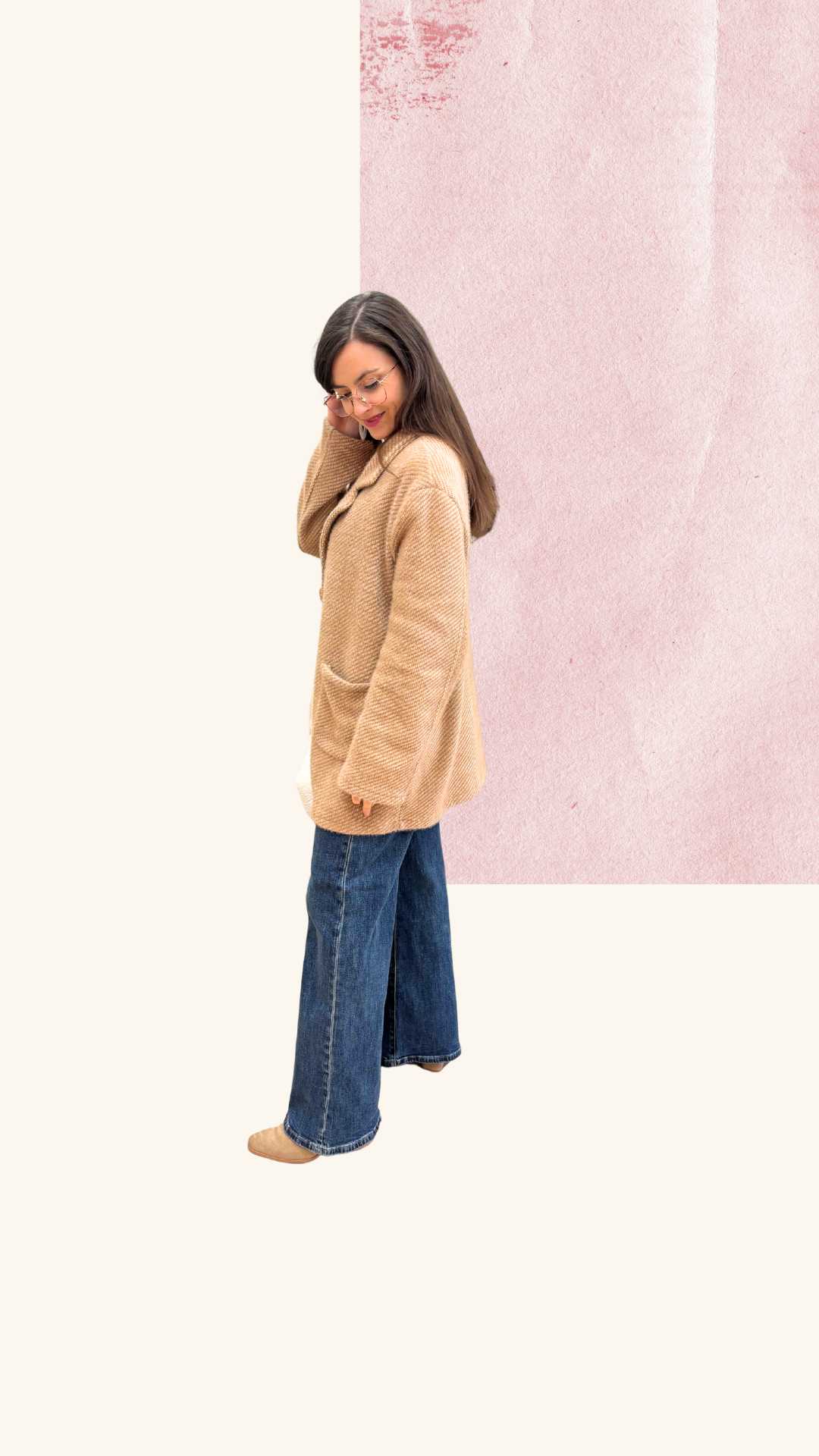 Veste Simone laine beige