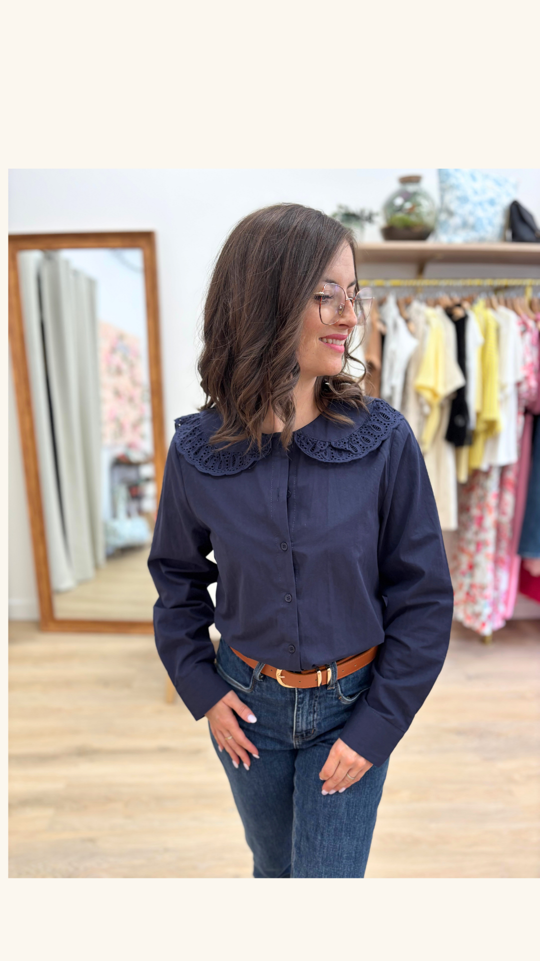 Chemise Hélène bleu