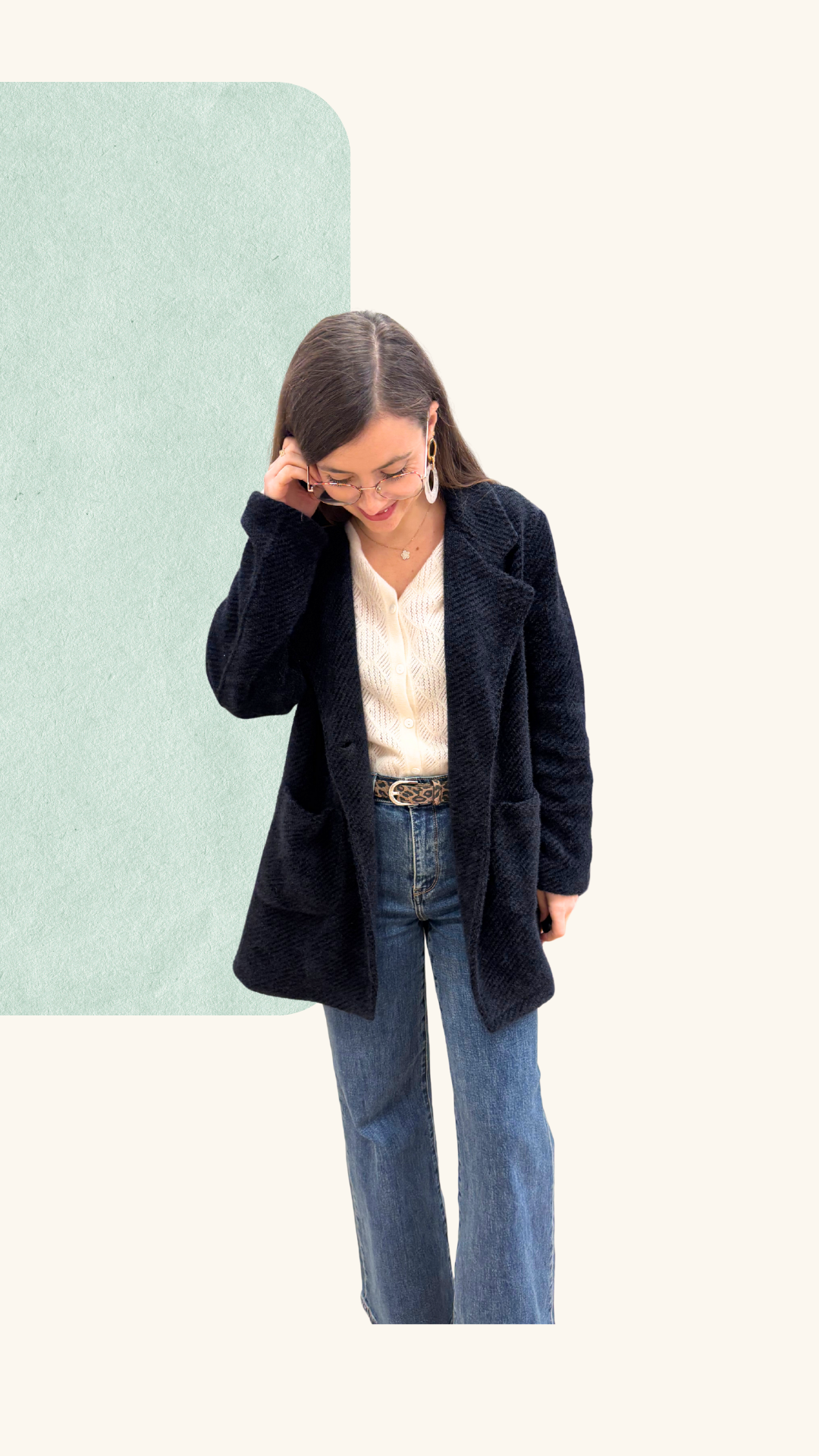 Veste Simone laine noir