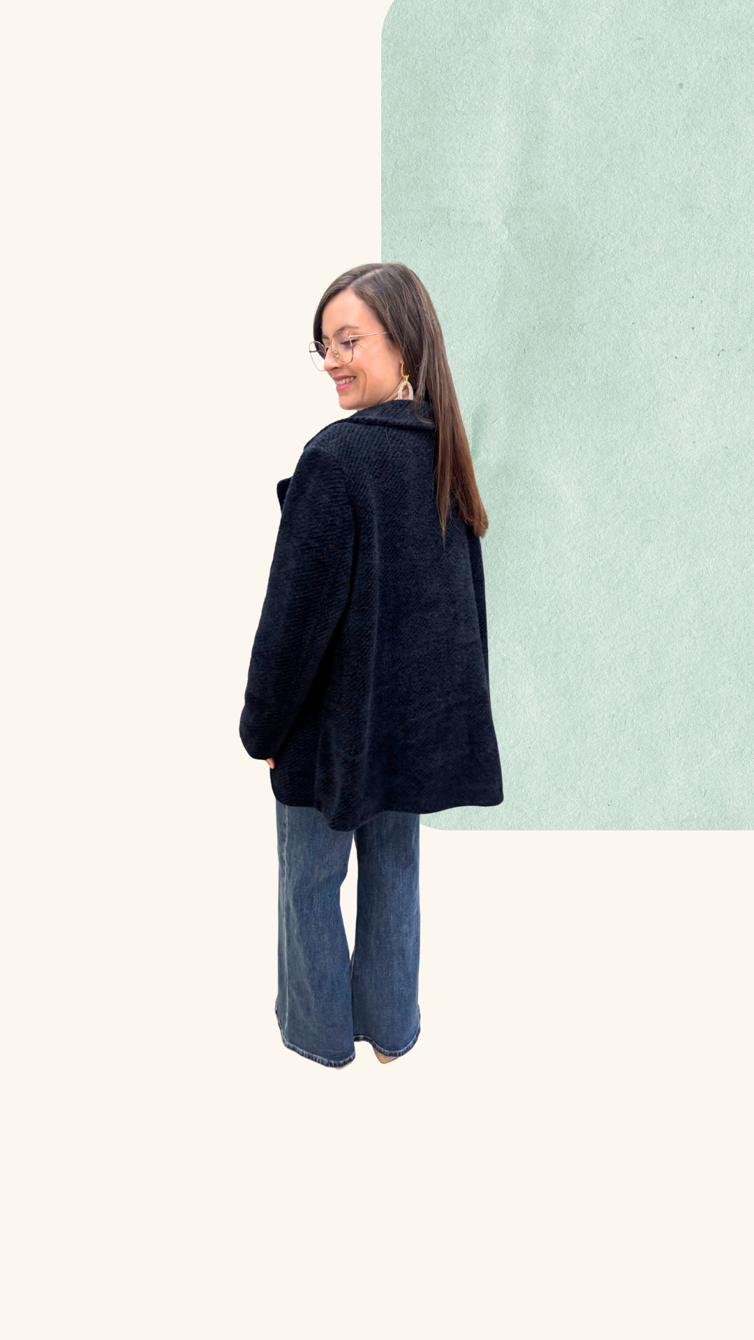 Veste Simone laine noir