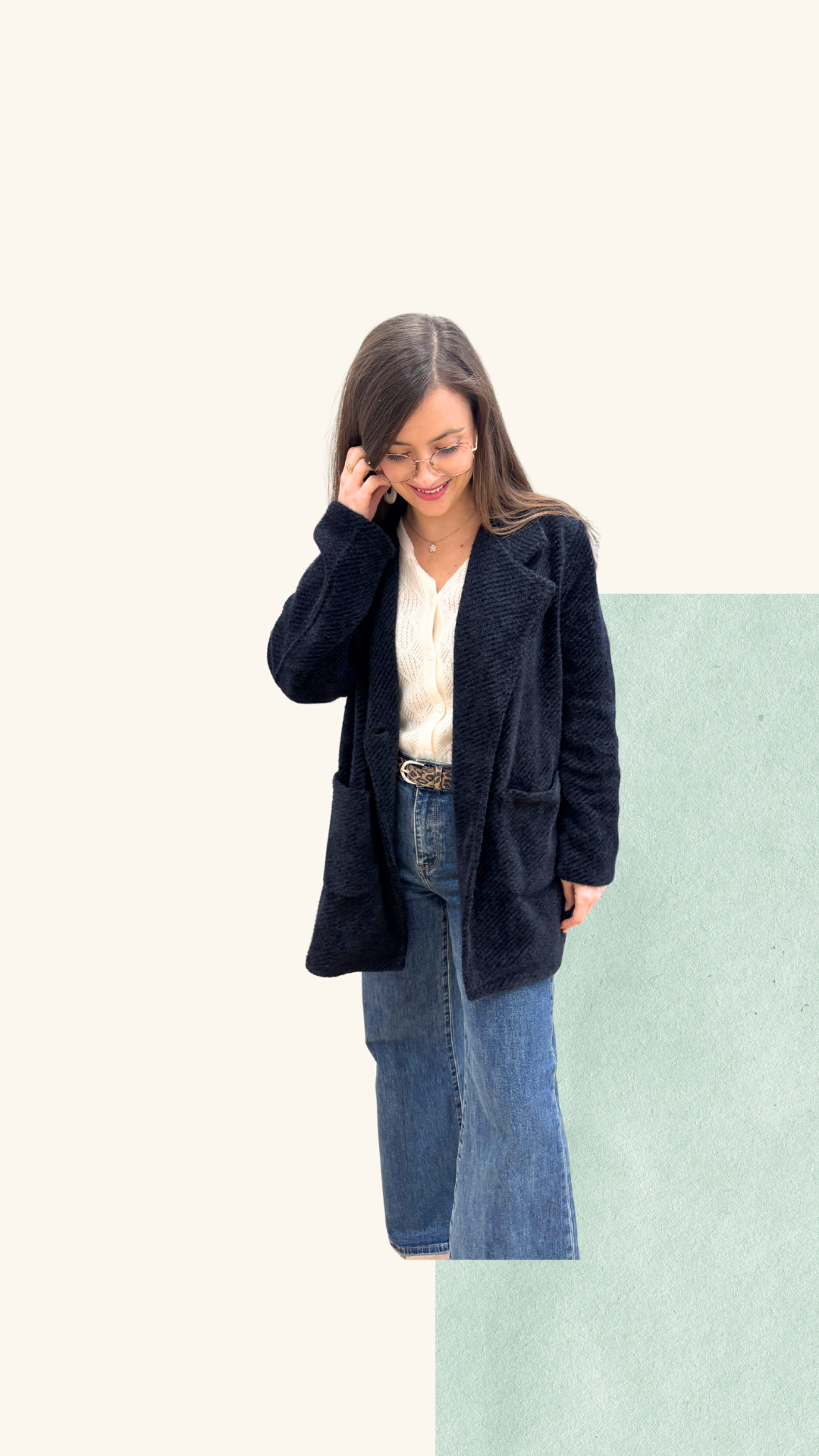 Veste Simone laine noir