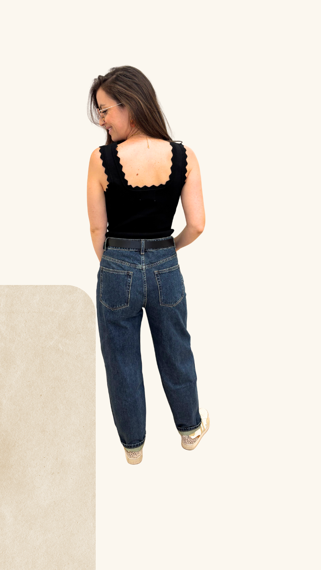 Jean Bora barrel bleu