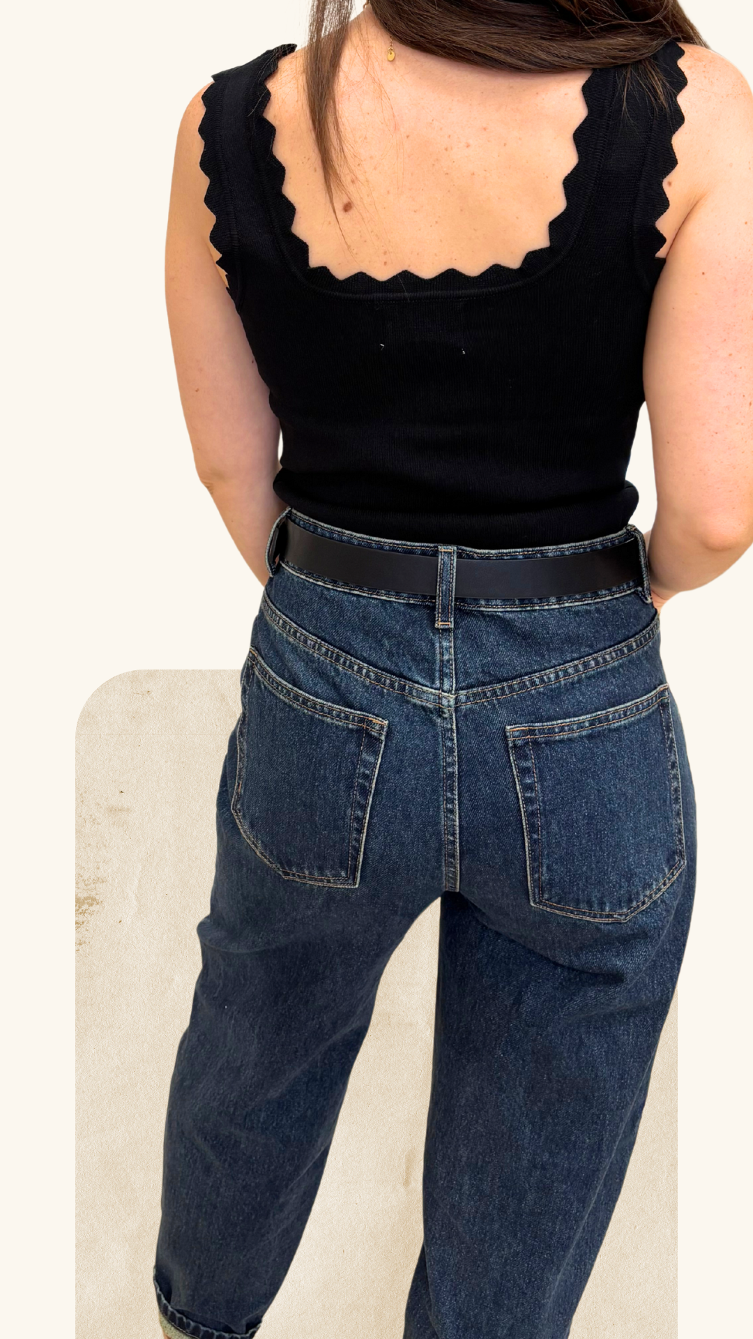 Jean Bora barrel bleu