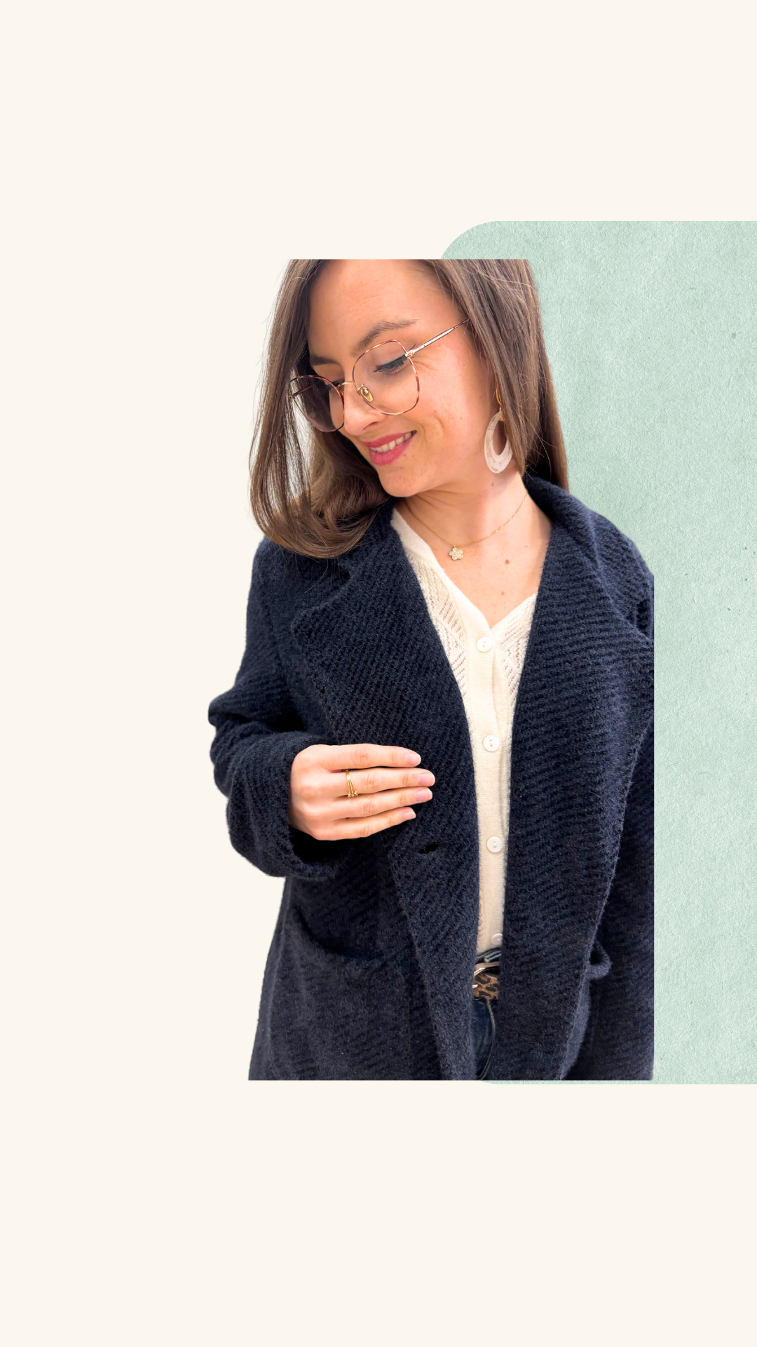 Veste Simone laine noir