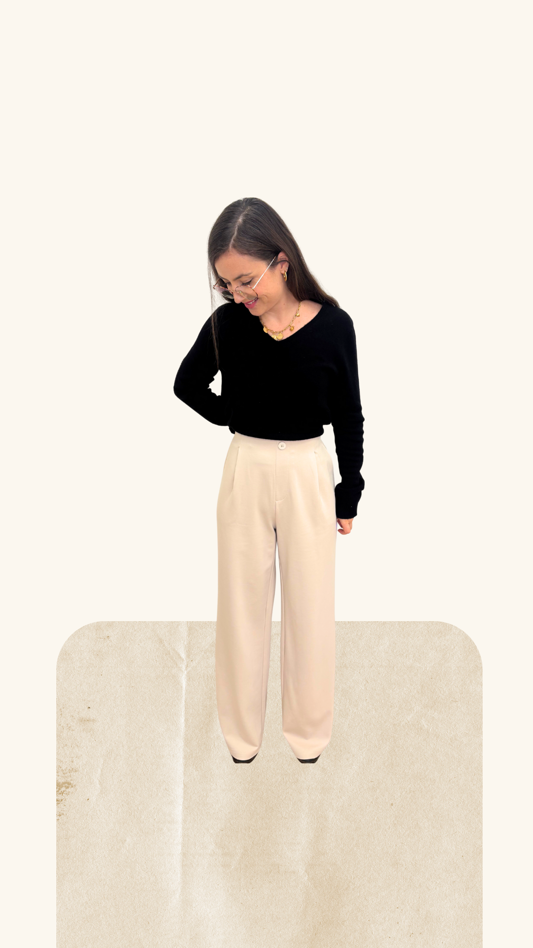 Pantalon loungewear Ambre beige
