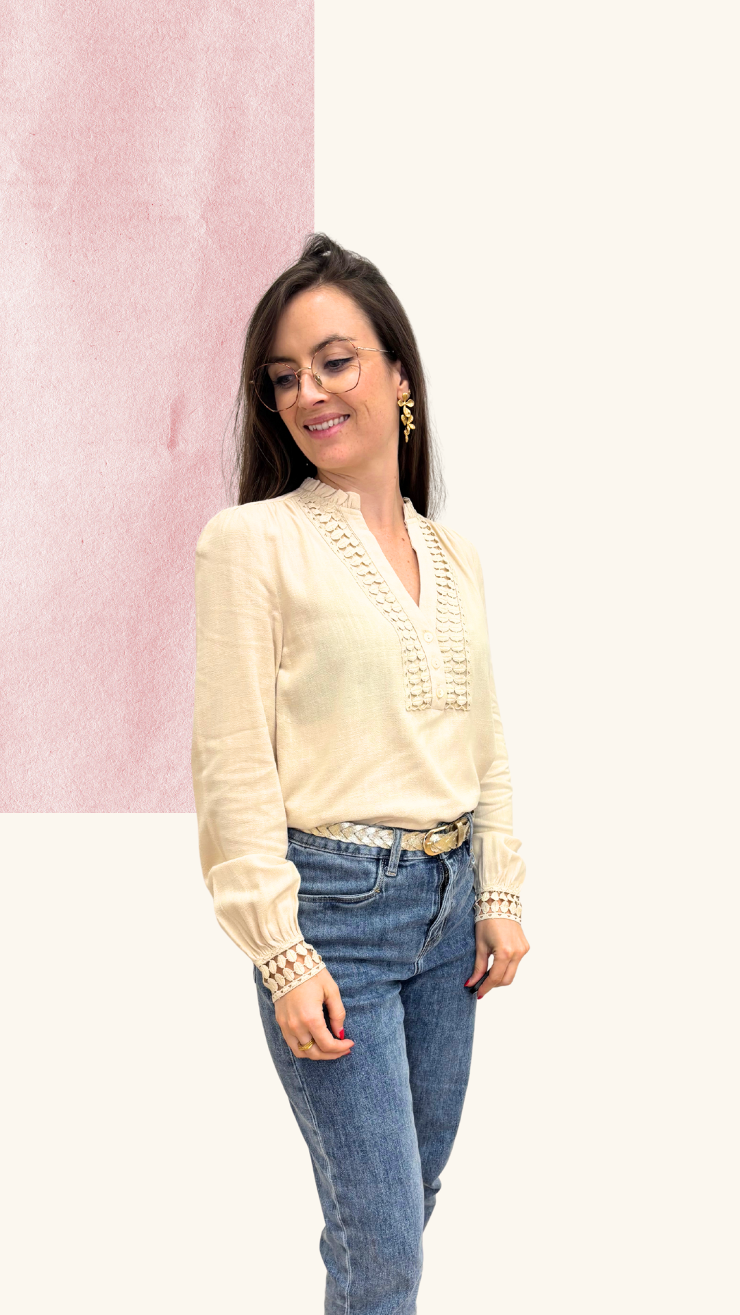 Chemise Béryl beige