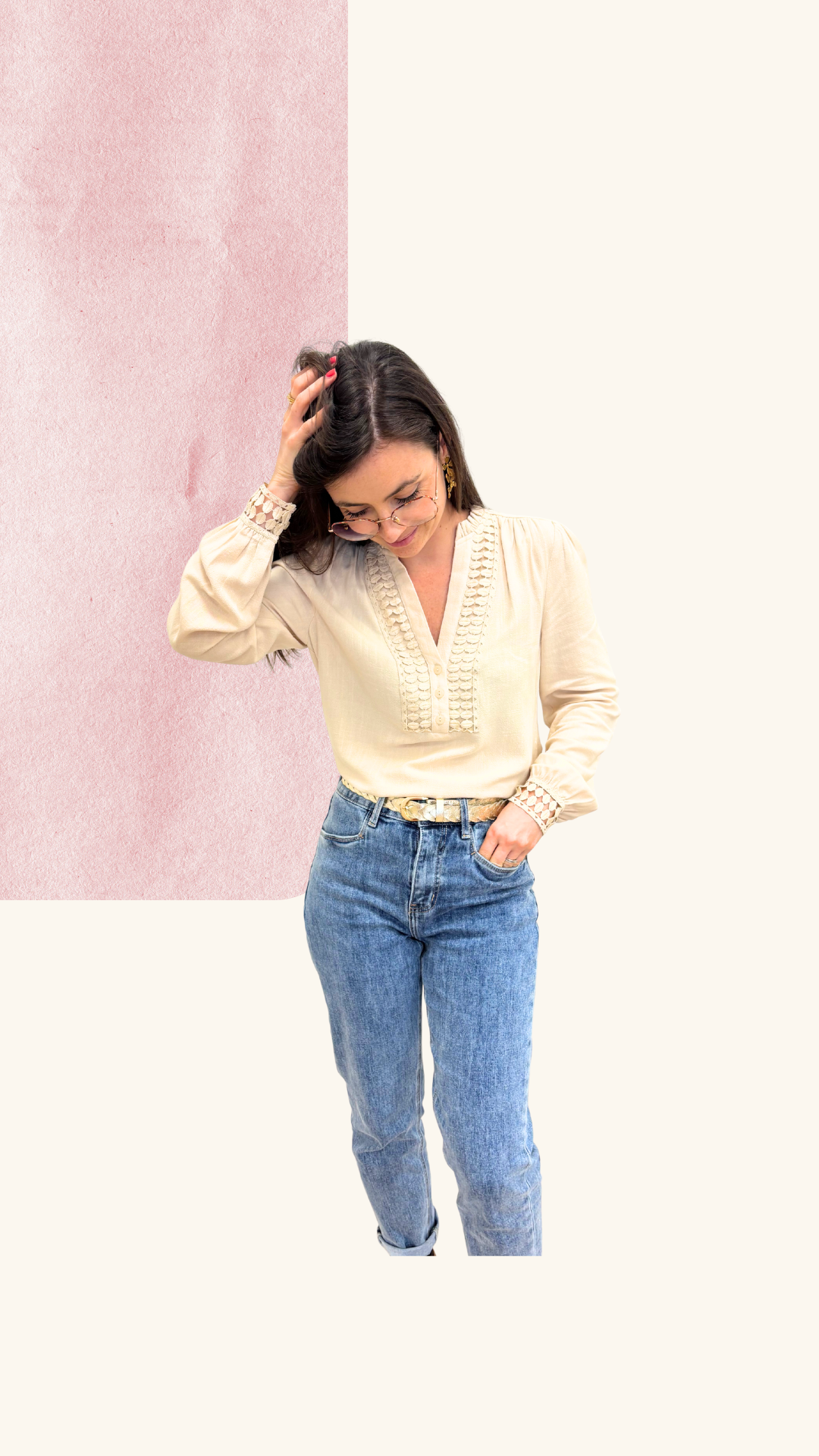 Chemise Béryl beige