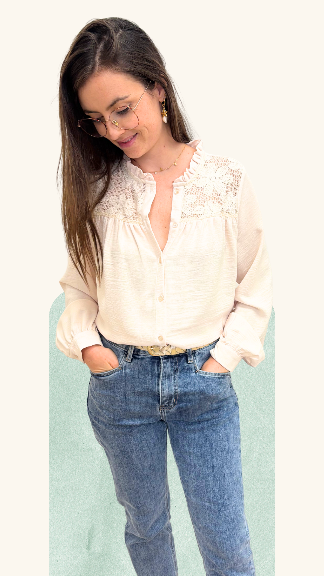 Blouse Camille beige