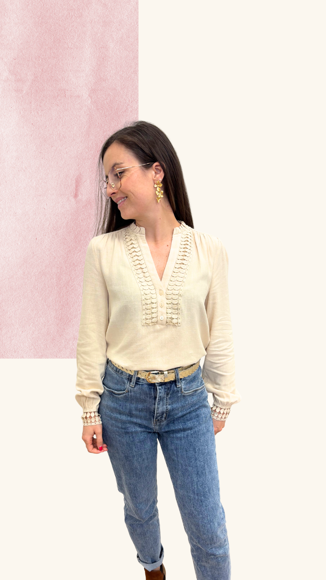 Chemise Béryl beige