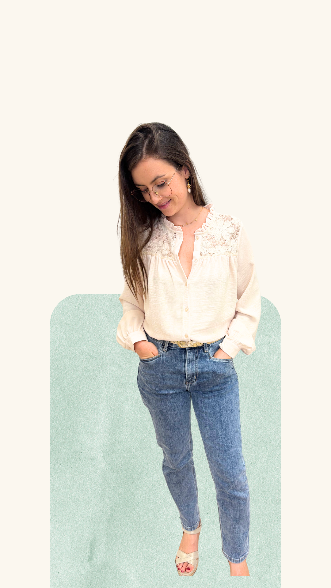 Blouse Camille beige