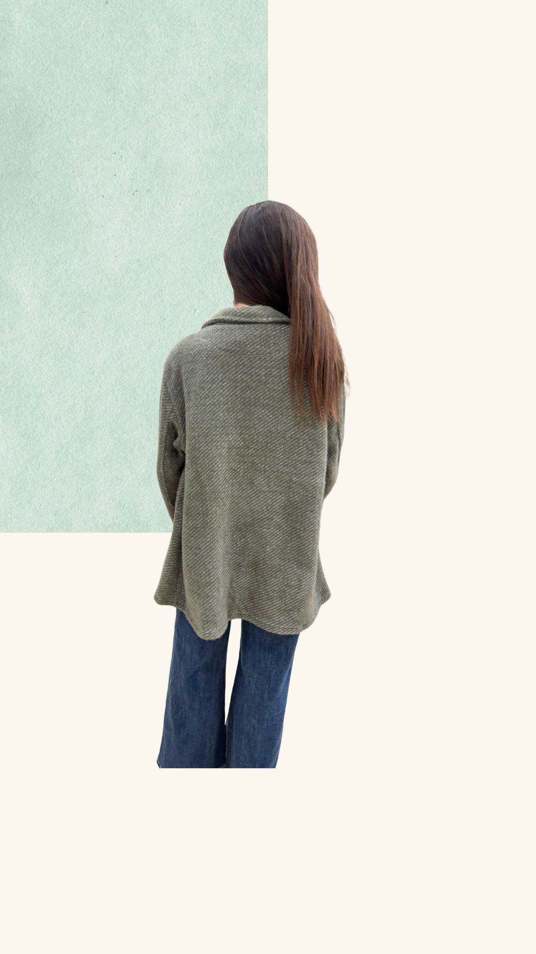 Veste Simone laine vert