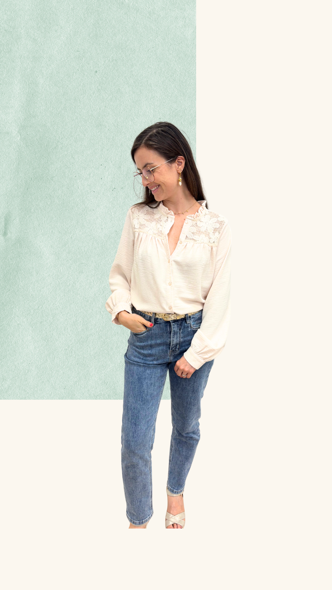 Blouse Camille beige