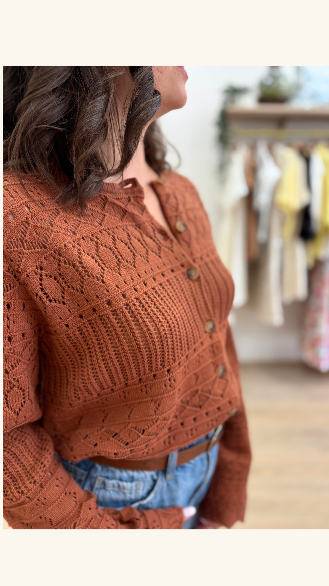 Gilet Audrey terracotta