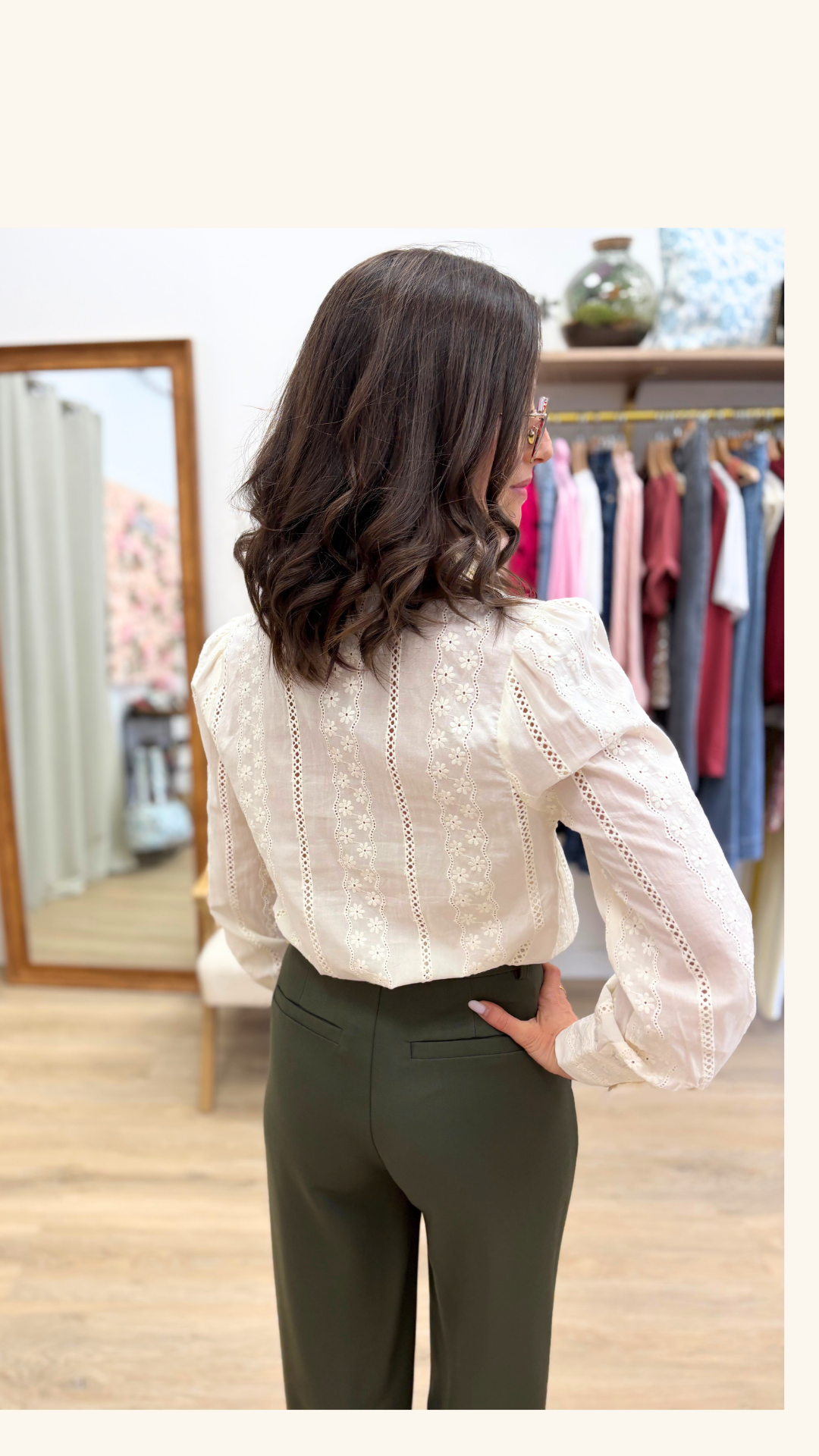 Chemise Elodie crème