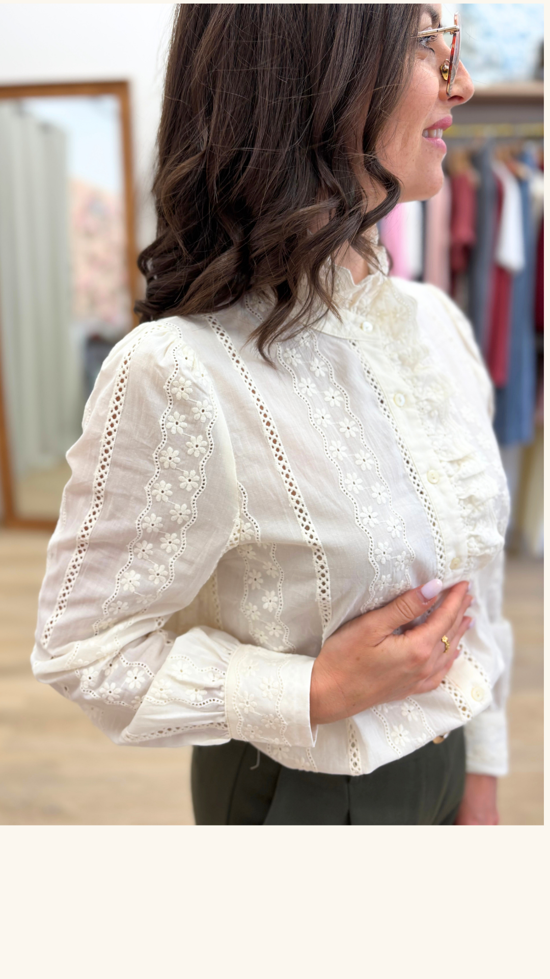 Chemise Elodie crème