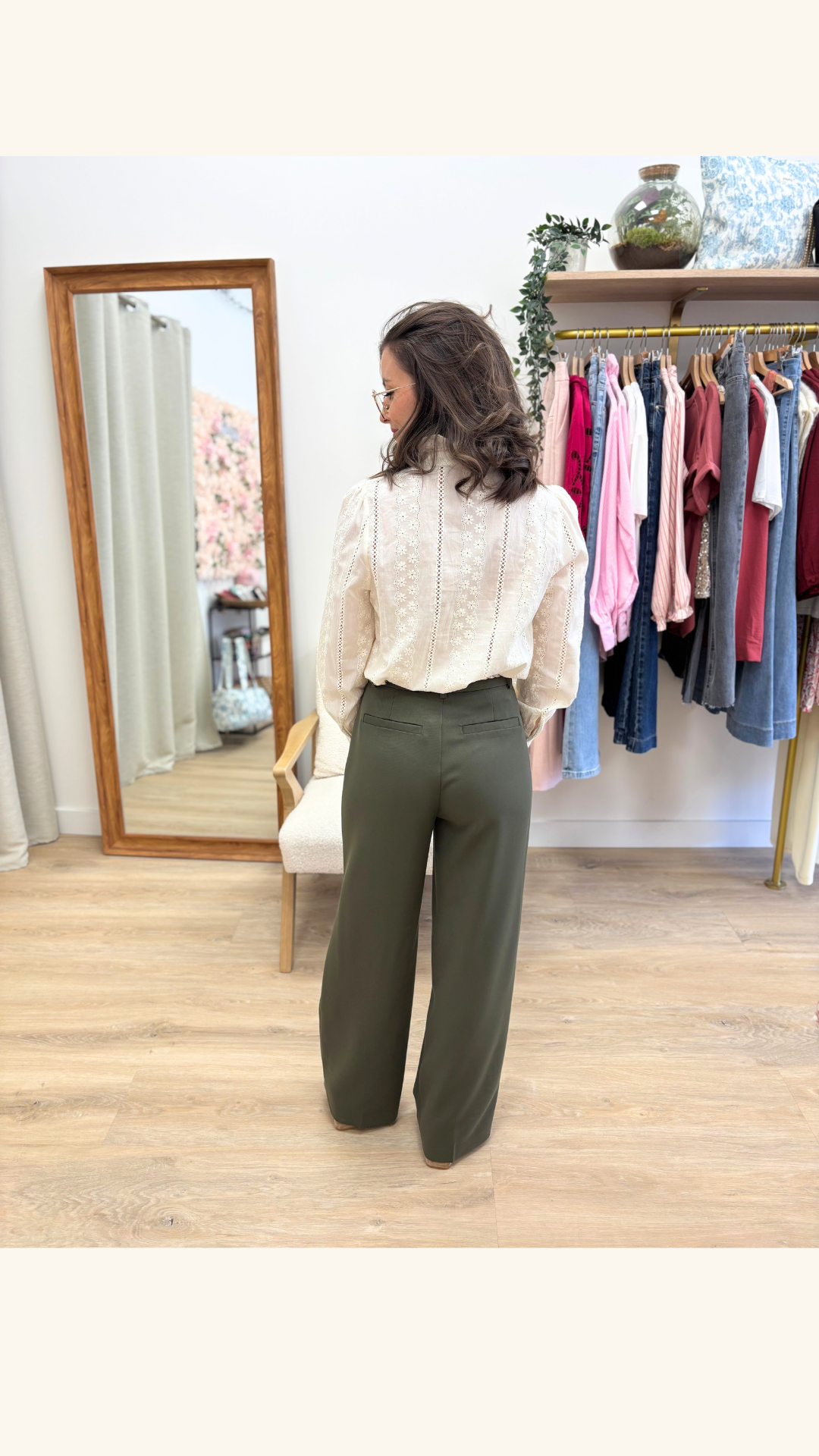 Pantalon Margaux kaki
