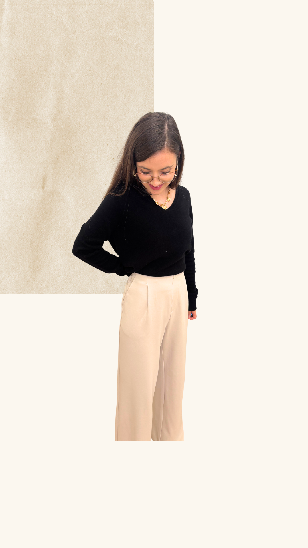 Pantalon loungewear Ambre beige