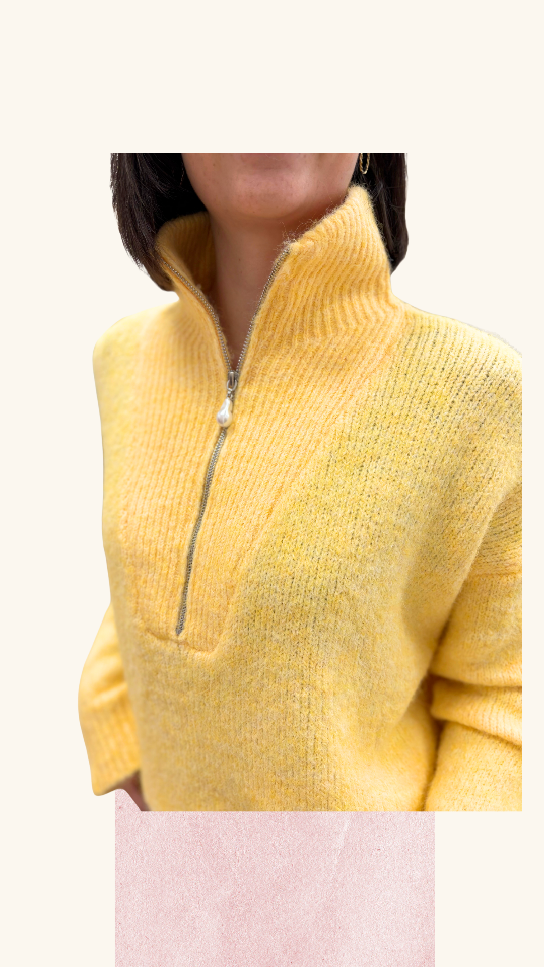 Pull Flavie jaune