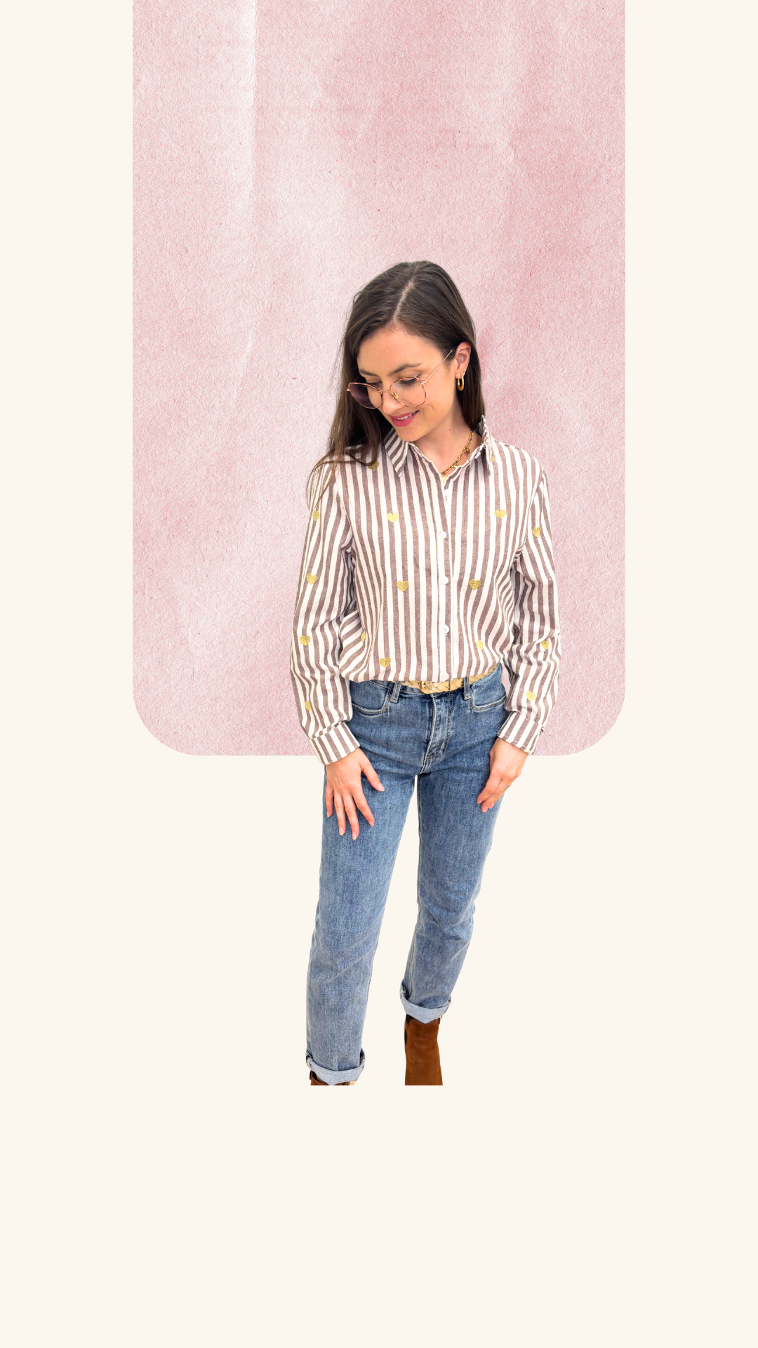 Chemise Louise marron