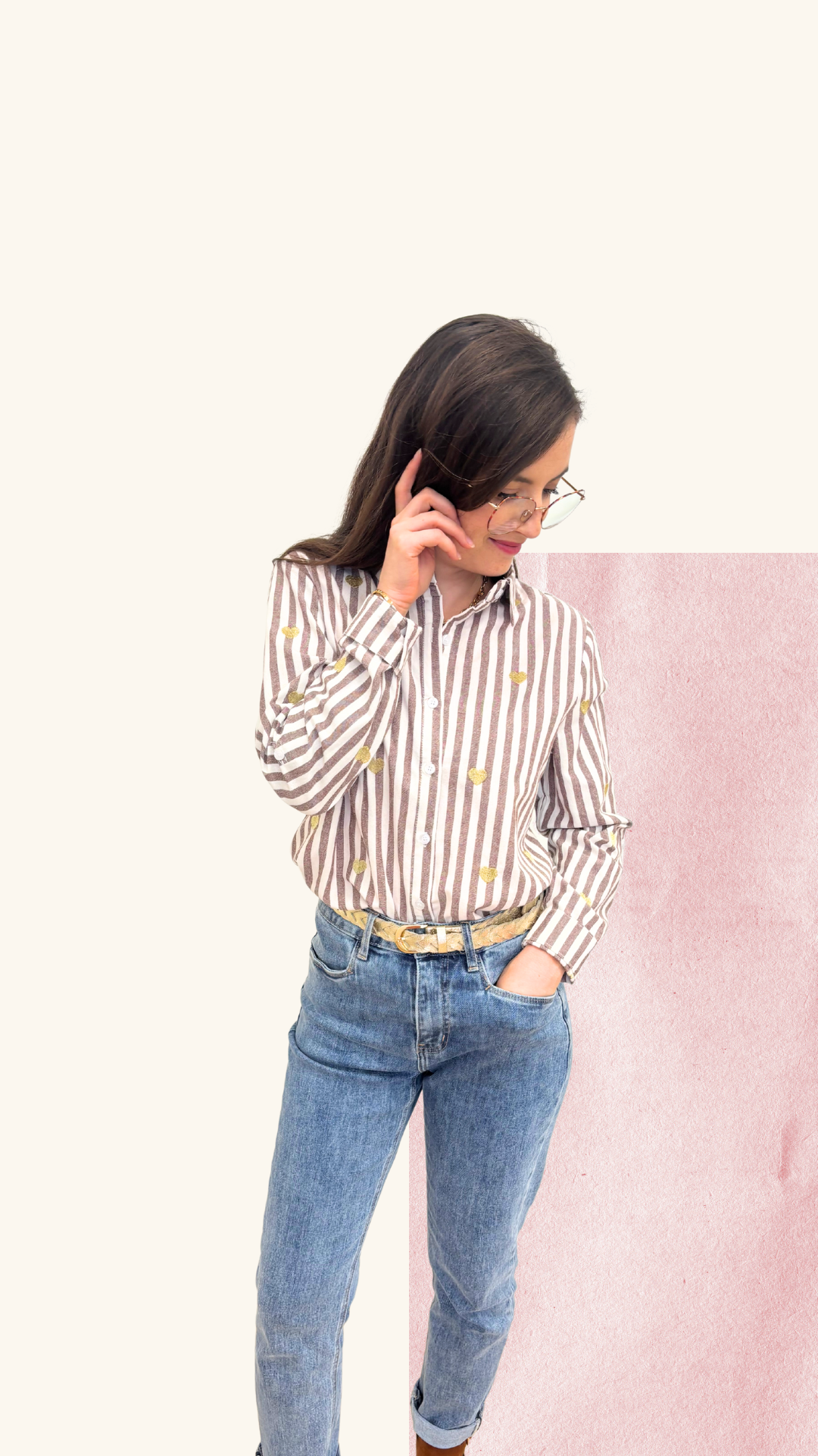 Chemise Louise marron