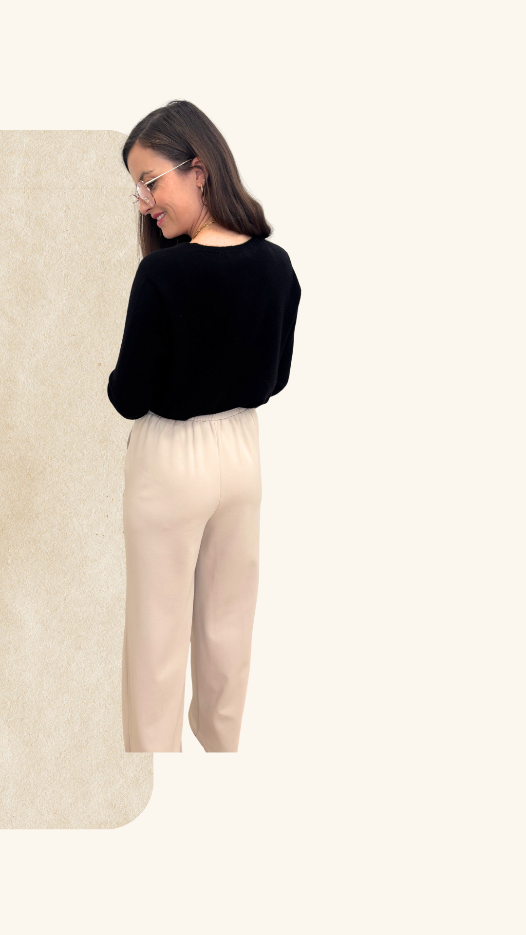 Pantalon loungewear Ambre beige