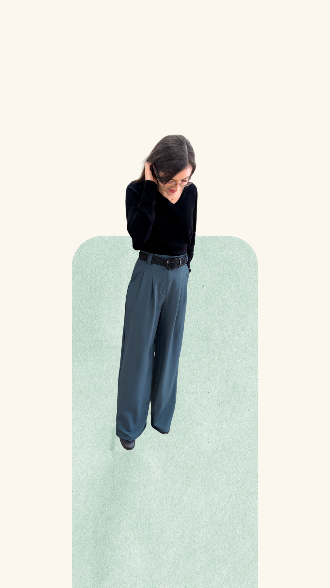 Pantalon tailleur Noah sapin