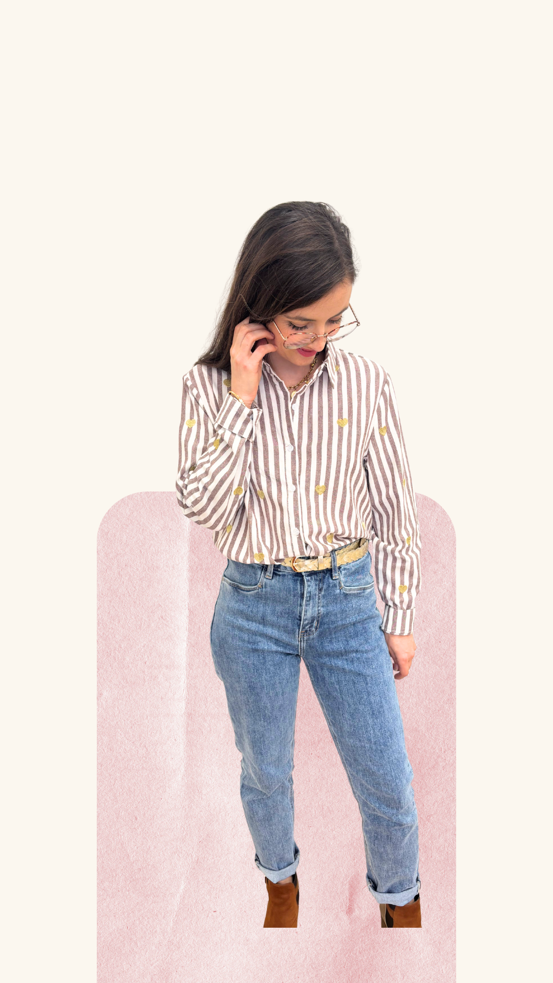 Chemise Louise marron