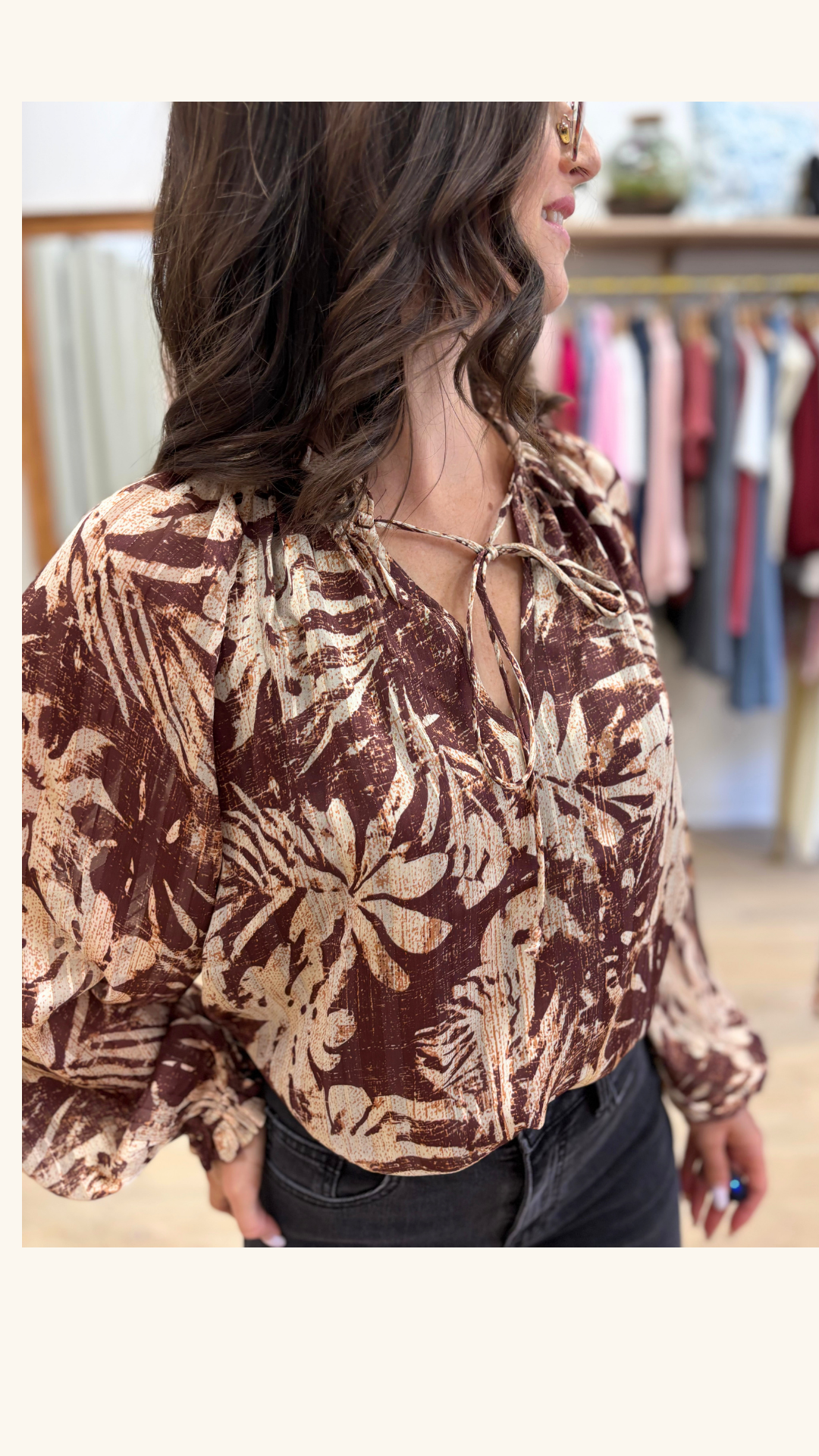 Blouse Nadine choco