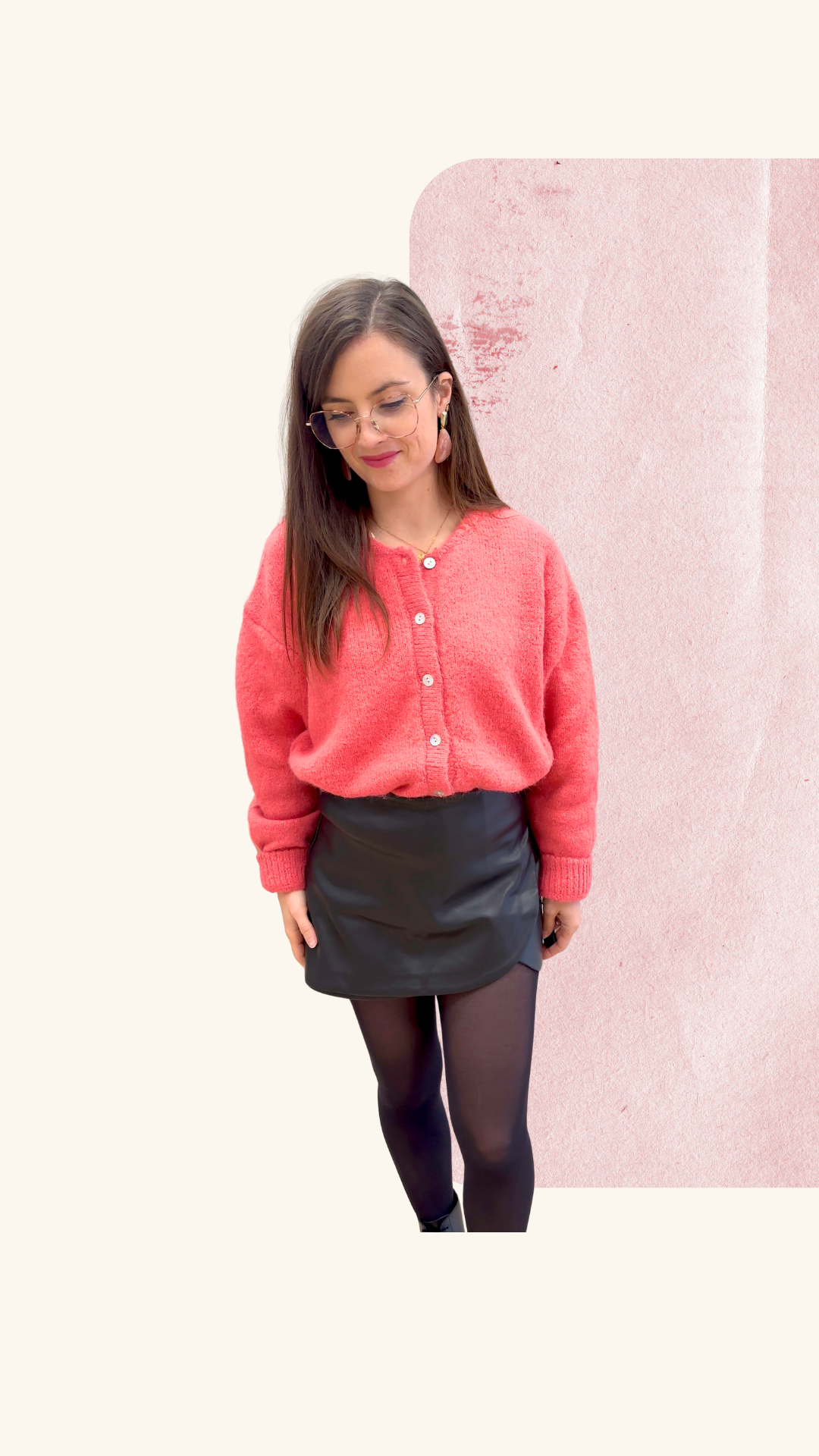 Gilet Thelma framboise