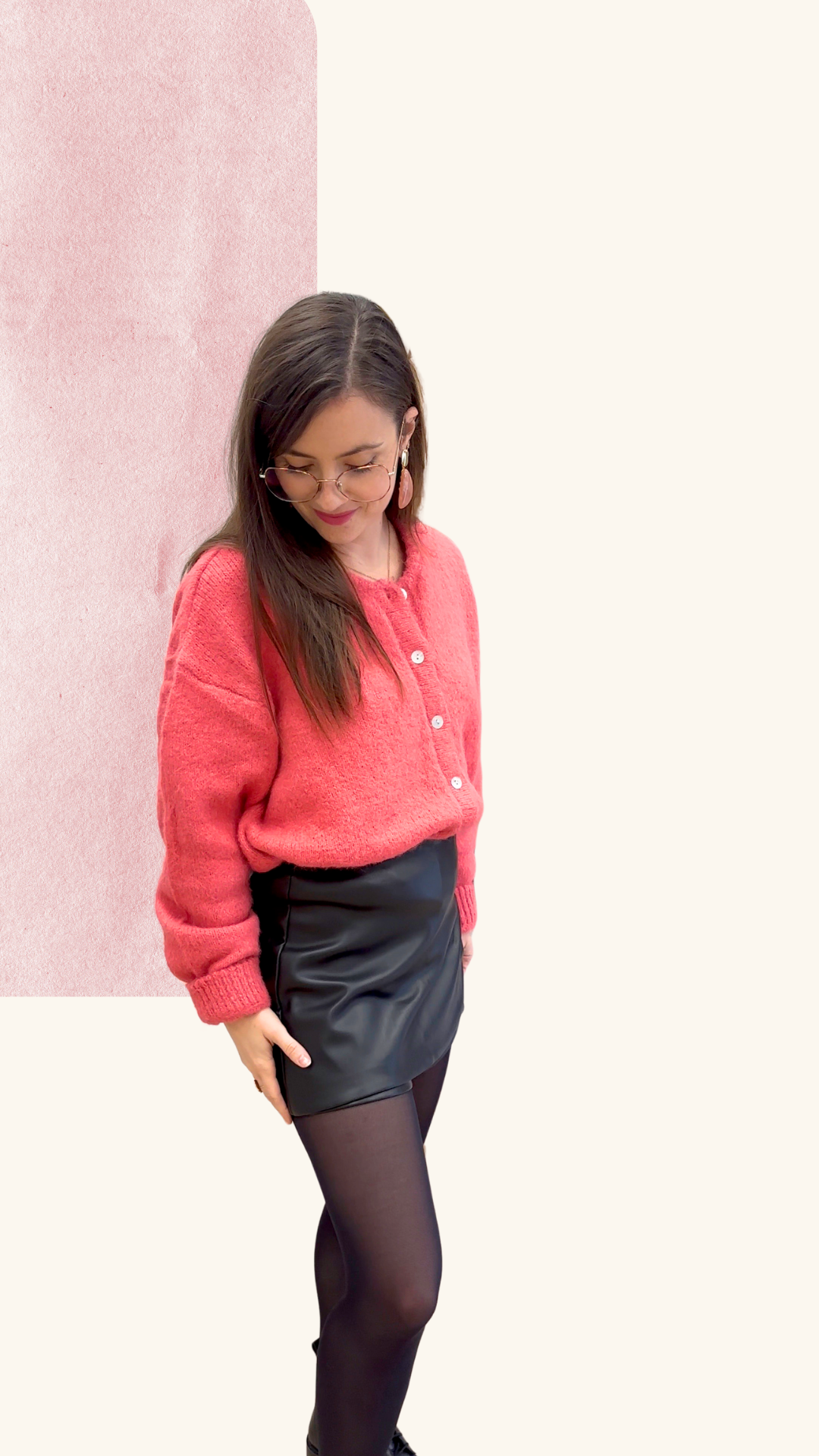 Gilet Thelma framboise