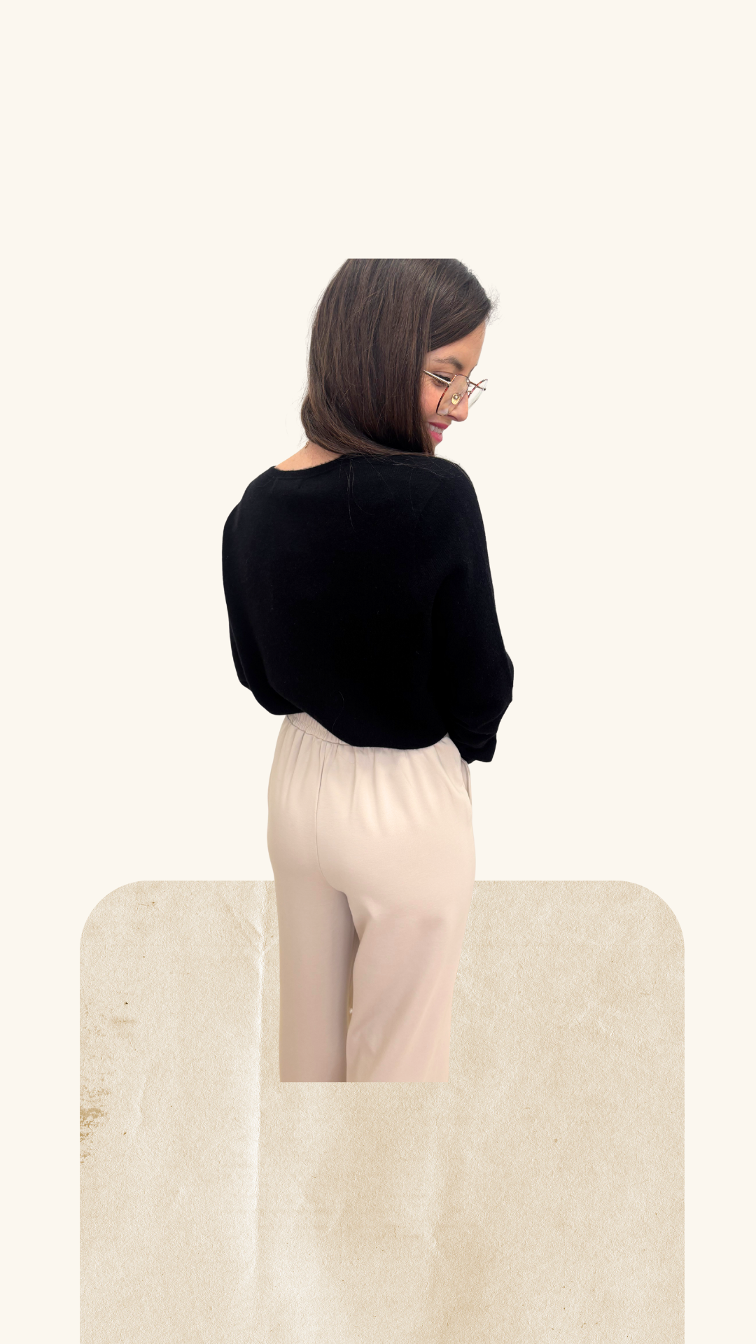Pantalon loungewear Ambre beige