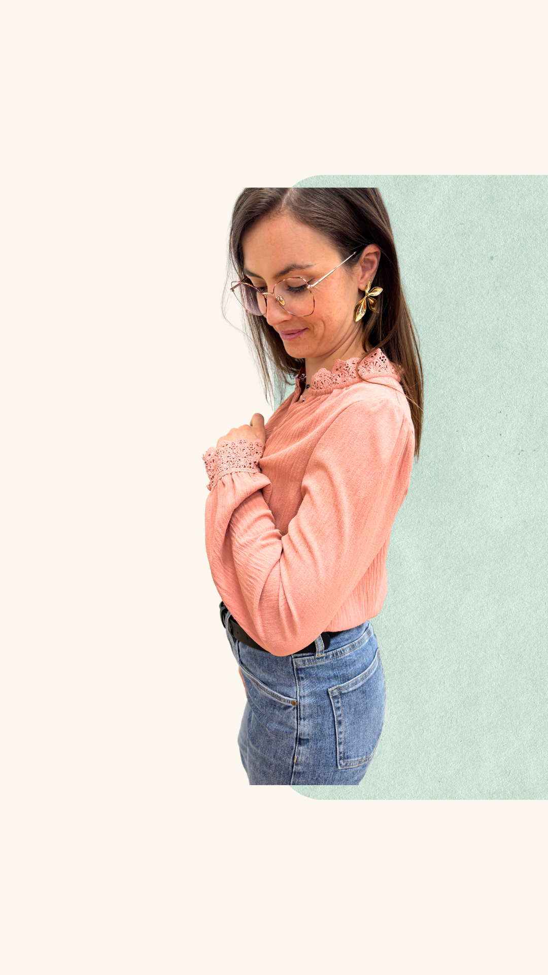 Blouse Victoria rose